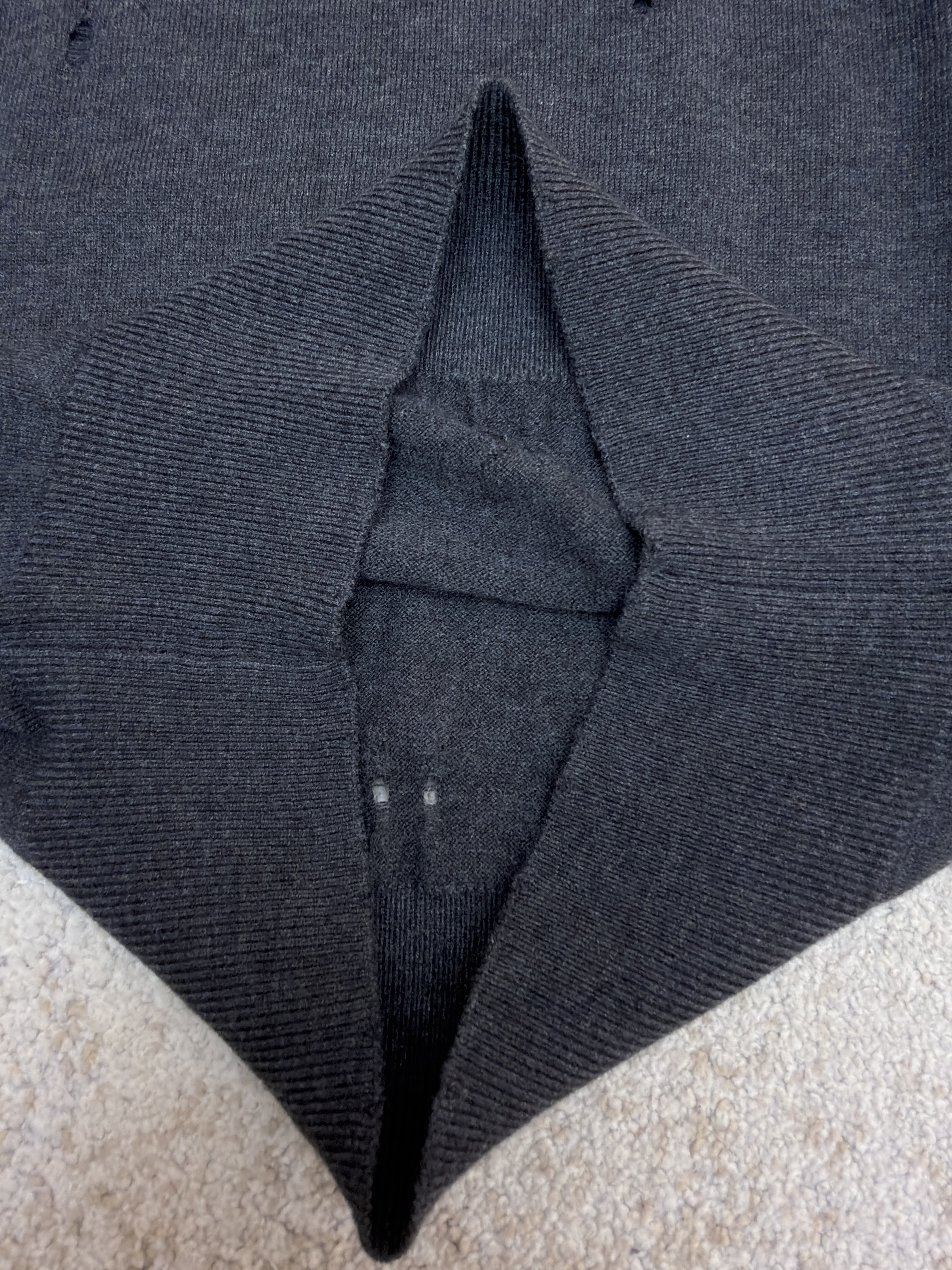 Maison Margiela 马吉拉 破洞数字圆领毛衣 针织衫 长袖 外套 白色 深灰色 B0 SH0HL0033M13134855