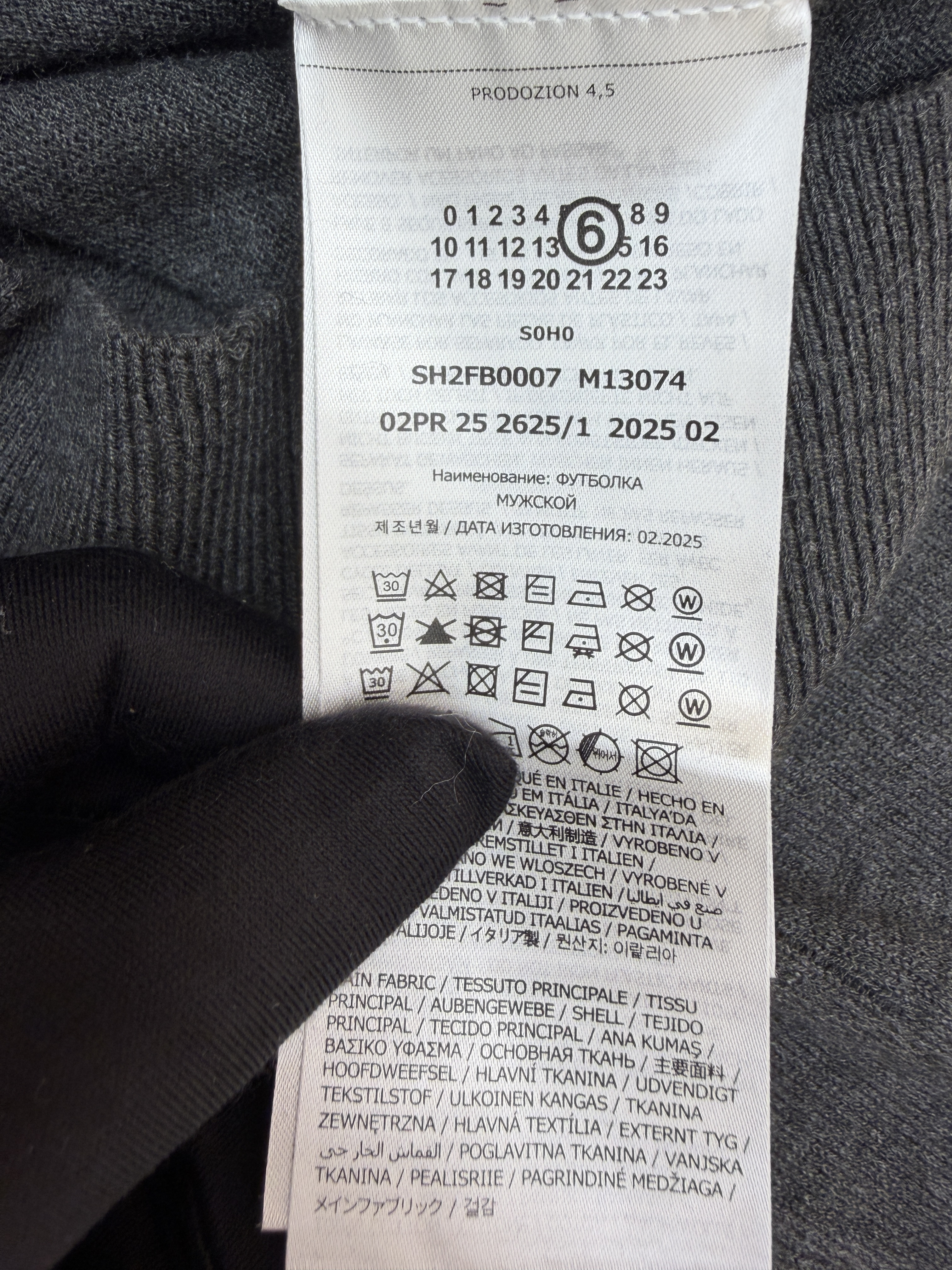 Maison Margiela 马吉拉 破洞数字圆领毛衣 针织衫 长袖 外套 白色 深灰色 B0 SH0HL0033M13134855