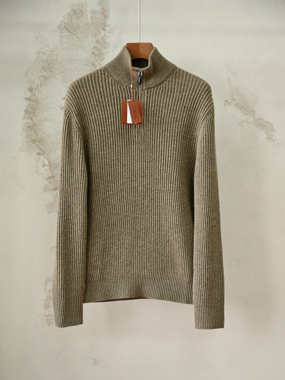 Loro Piana LP Style Men's Pure Cashmere Half-Zip Long-Sleeve Sweater 羊绒半拉链长袖 -LP078-B0