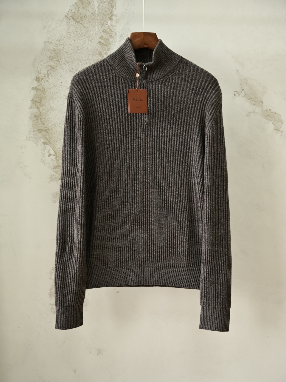 Loro Piana LP Style Men's Pure Cashmere Half-Zip Long-Sleeve Sweater 羊绒半拉链长袖 -LP078-B0