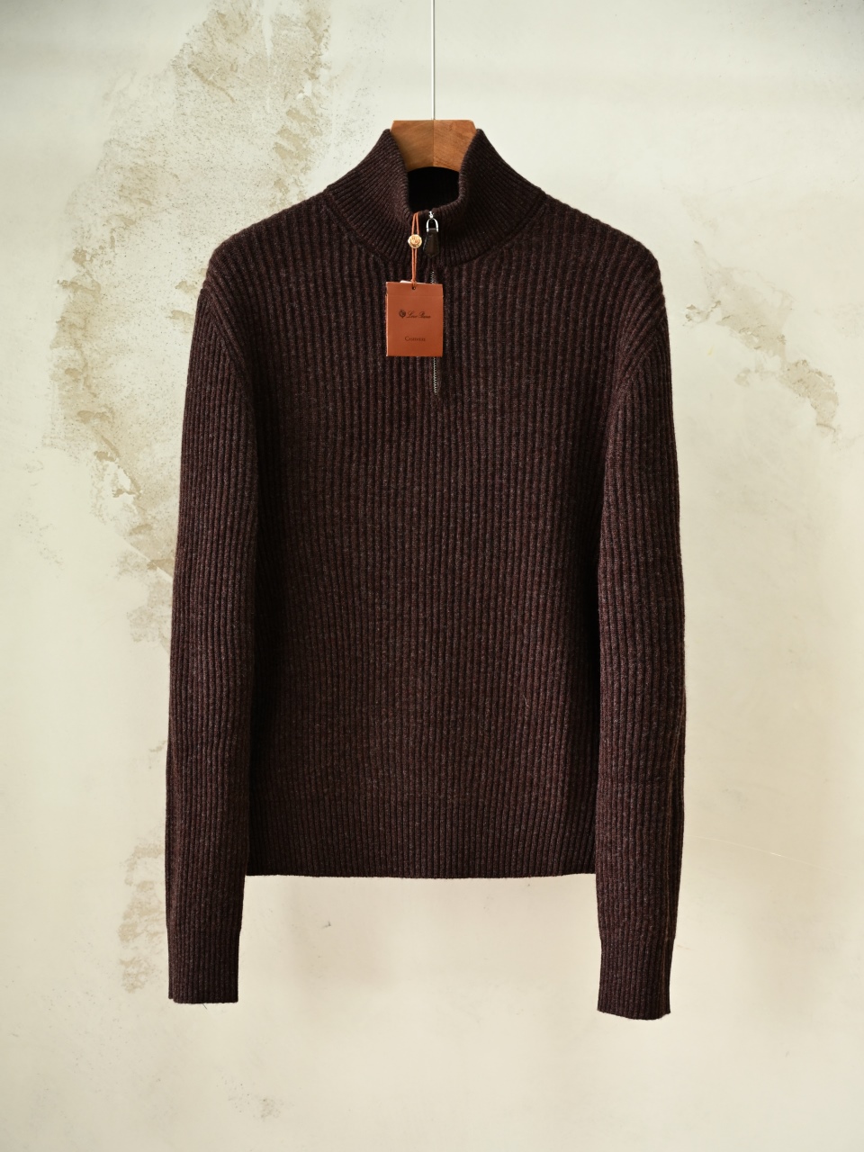 Loro Piana LP Style Men's Pure Cashmere Half-Zip Long-Sleeve Sweater 羊绒半拉链长袖 -LP078-B0