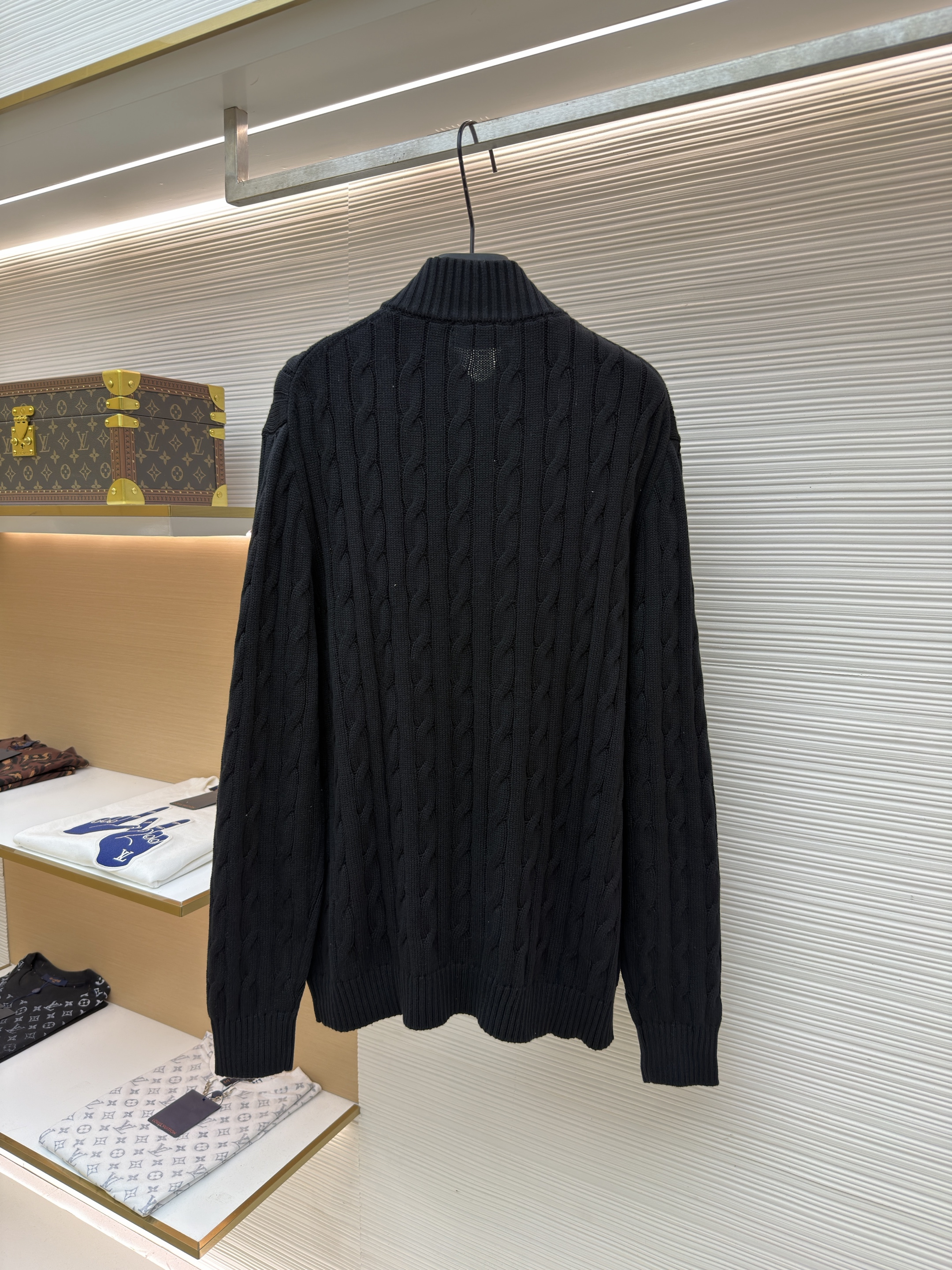 Ralph Lauren 拉夫劳伦 绞花刺绣拉链立领毛衣 针织衫 开衫 外套 长袖 杏色 灰色 黑色 B0