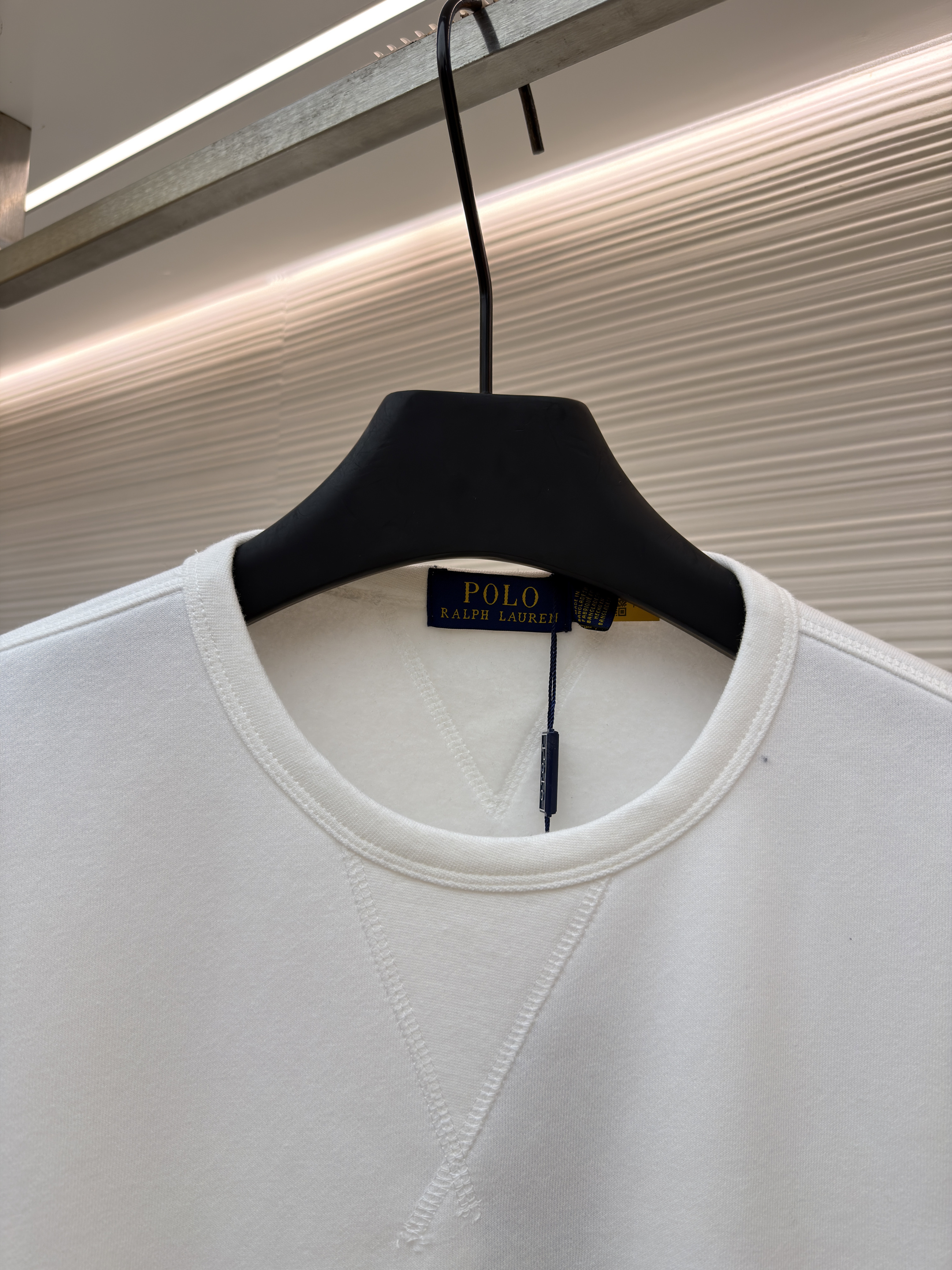 Ralph Lauren 拉夫劳伦 标识刺绣抓绒圆领卫衣 外套 长袖 秋冬 黑色 灰色 藏蓝色 白色 A7 710790783-005