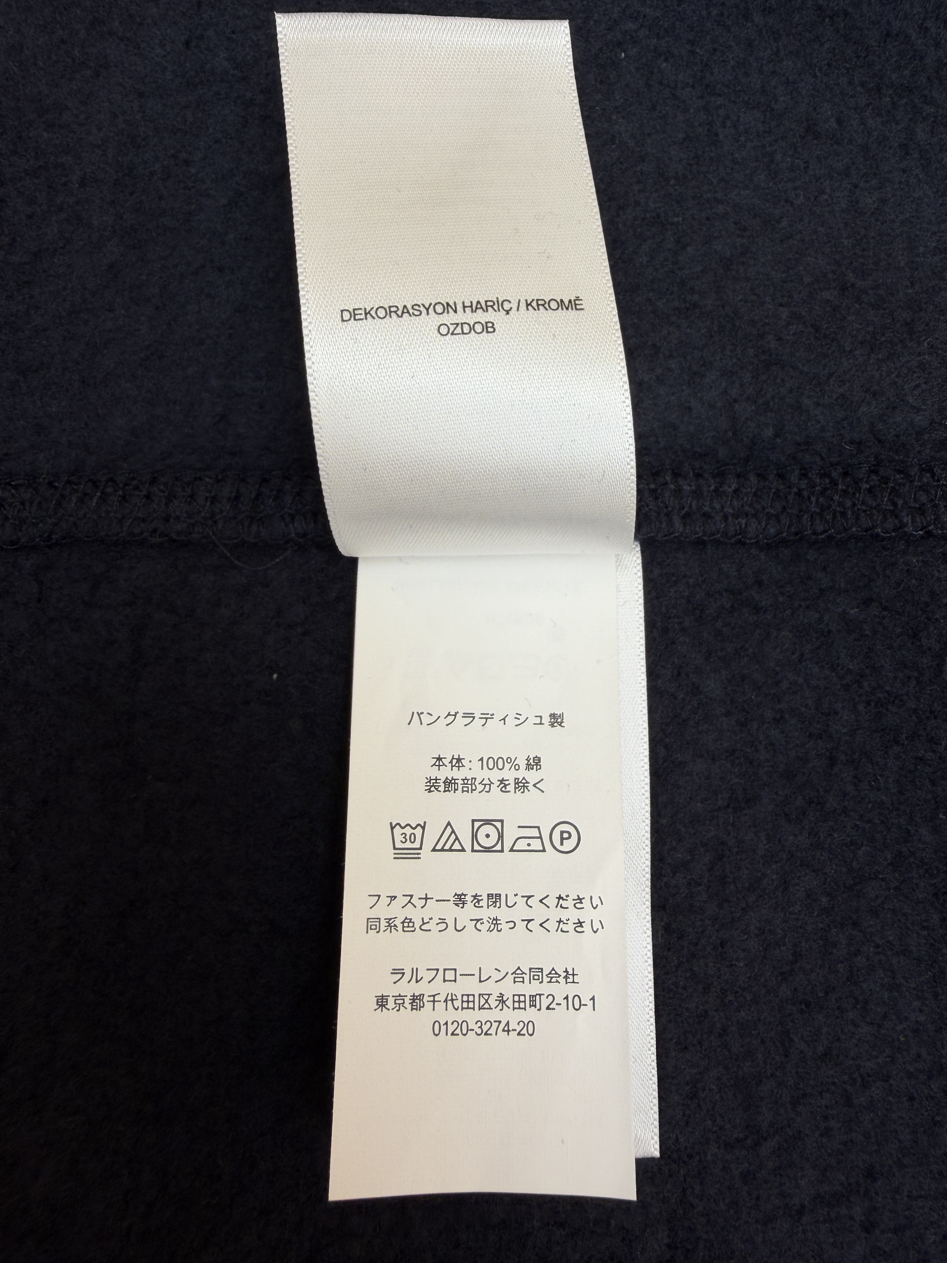 Ralph Lauren 拉夫劳伦 标识刺绣抓绒圆领卫衣 外套 长袖 秋冬 黑色 灰色 藏蓝色 白色 A7 710790783-005