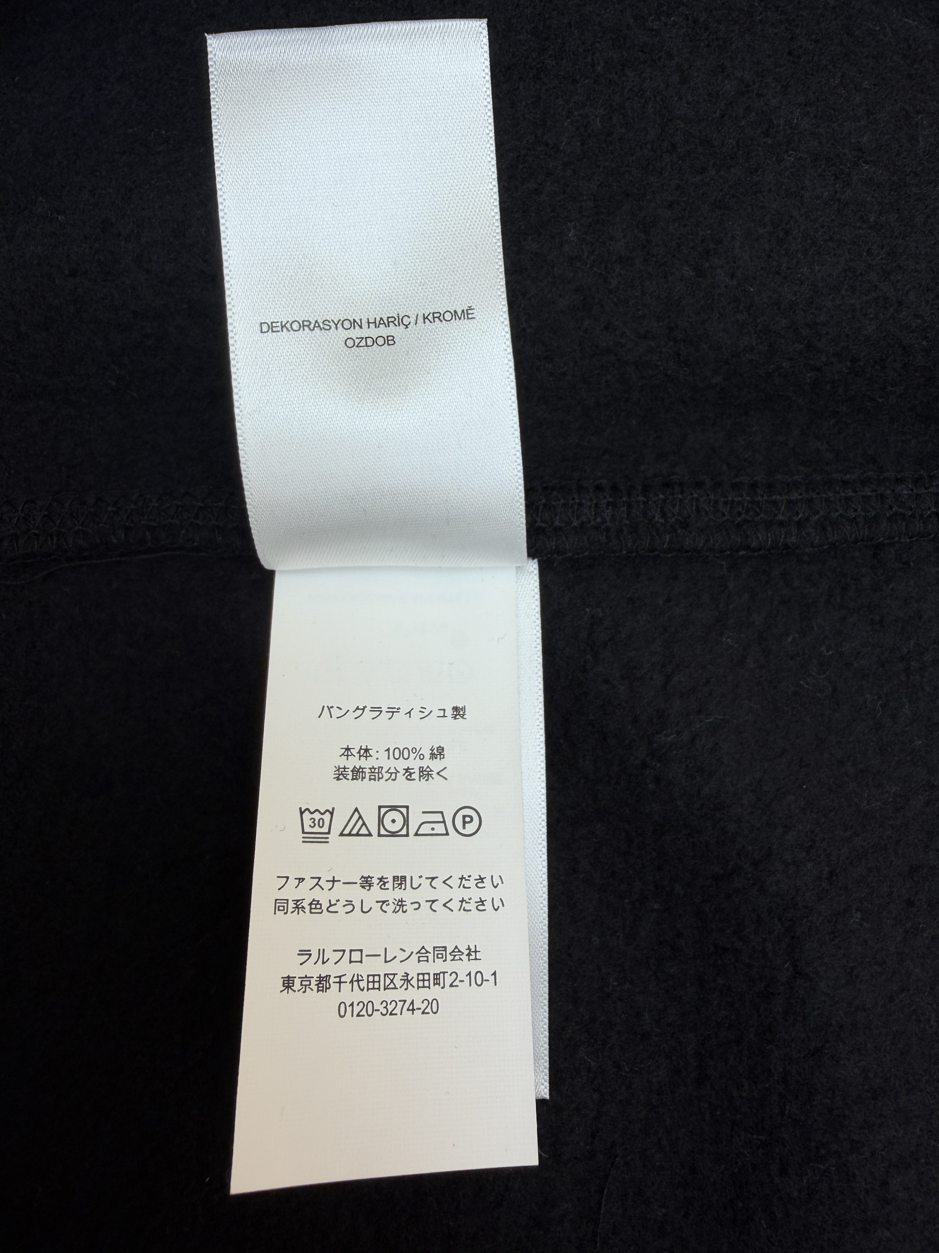 Ralph Lauren 拉夫劳伦 标识刺绣抓绒圆领卫衣 外套 长袖 秋冬 黑色 灰色 藏蓝色 白色 A7 710790783-005
