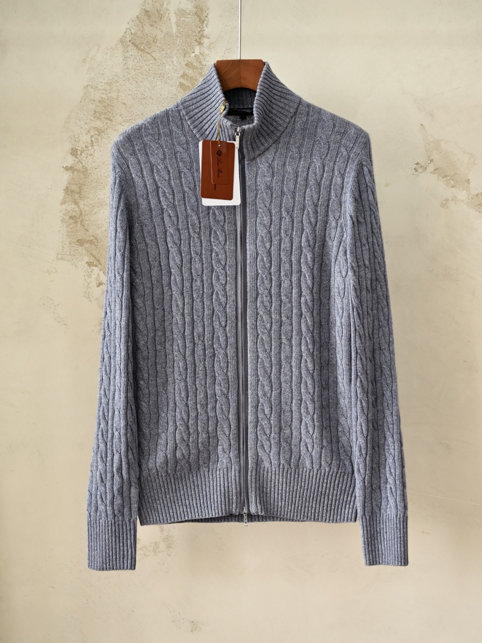  (Cable Knit) Loro Piana LP Men's Pure Cashmere Long-Sleeve Sweater 羊绒麻花长袖 -LP061-B0