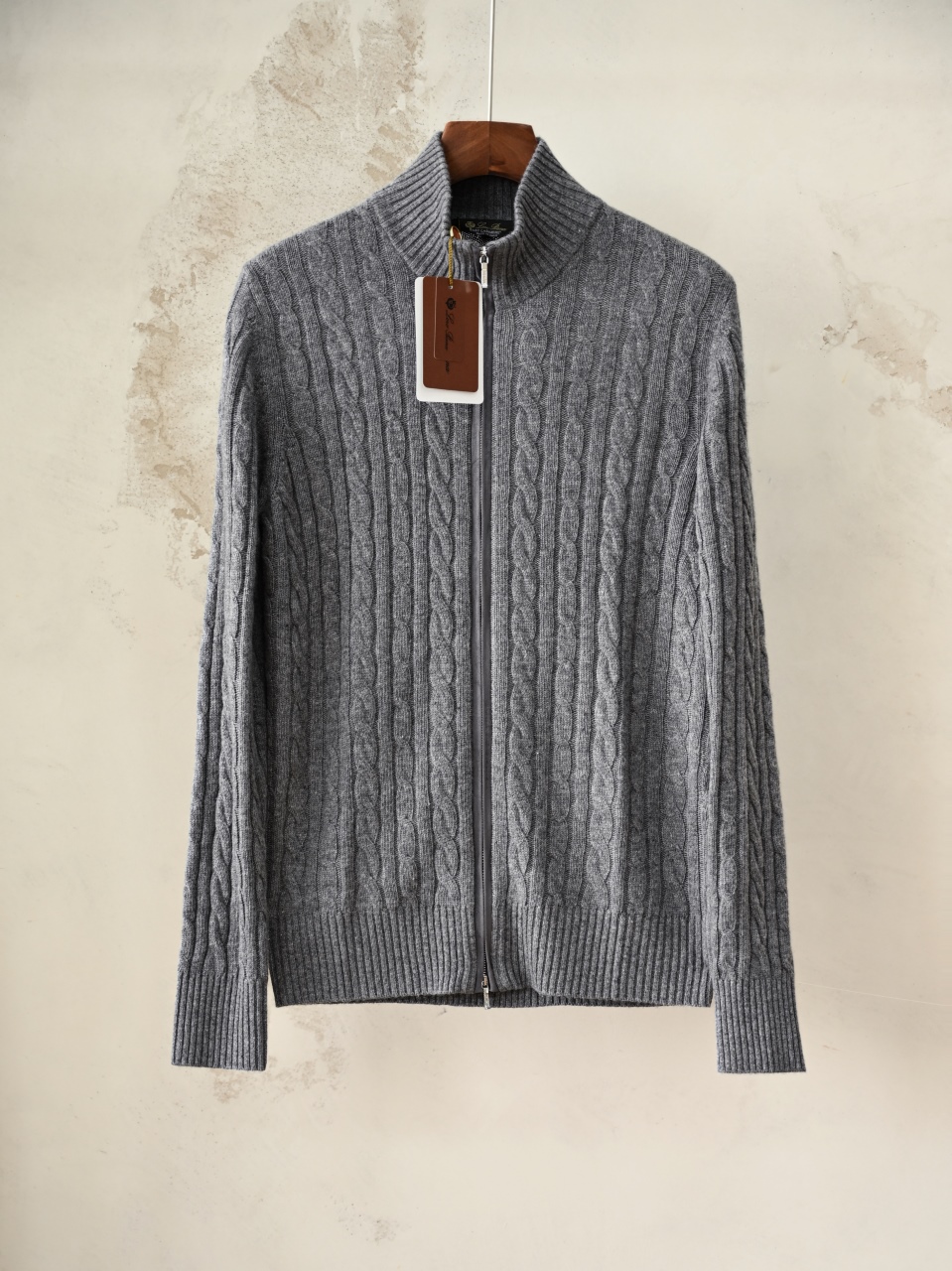  (Cable Knit) Loro Piana LP Men's Pure Cashmere Long-Sleeve Sweater 羊绒麻花长袖 -LP061-B0