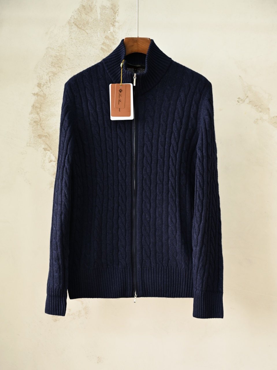  (Cable Knit) Loro Piana LP Men's Pure Cashmere Long-Sleeve Sweater 羊绒麻花长袖 -LP061-B0