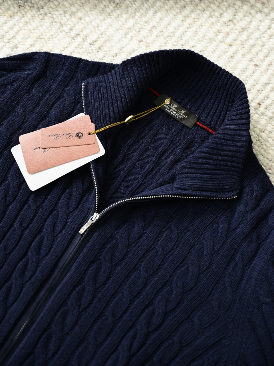  (Cable Knit) Loro Piana LP Men's Pure Cashmere Long-Sleeve Sweater 羊绒麻花长袖 -LP061-B0