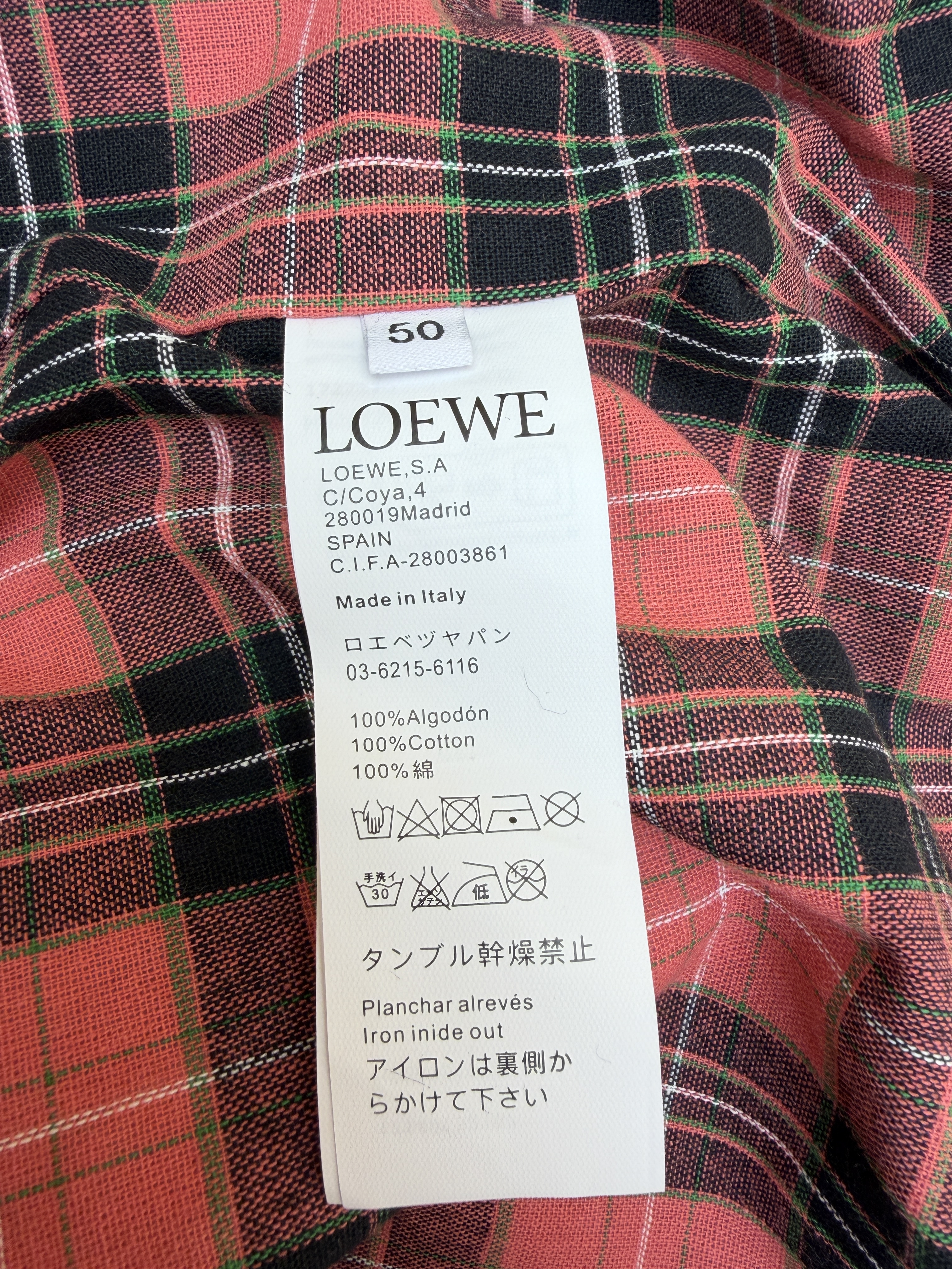 LOEWE 罗意威 丝光羊毛刺绣拉链外套 夹克 长袖 秋冬 杏色 B5