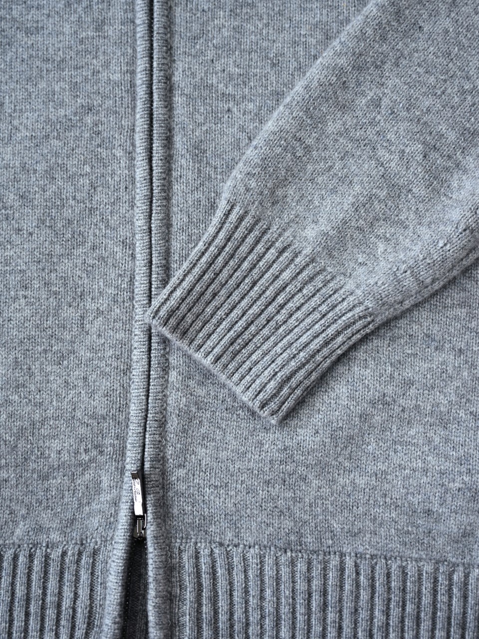 （Ribbed collar）Loro Piana LP Men's Pure Cashmere Zip-Front Long-Sleeve Sweater 拉链 羊绒 螺纹 长袖 -LP062-B0
