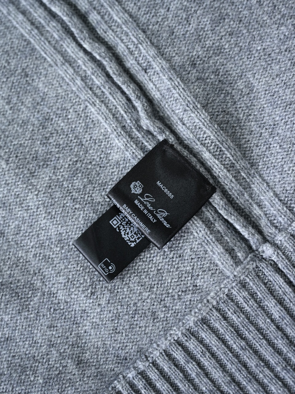 （Ribbed collar）Loro Piana LP Men's Pure Cashmere Zip-Front Long-Sleeve Sweater 拉链 羊绒 螺纹 长袖 -LP062-B0