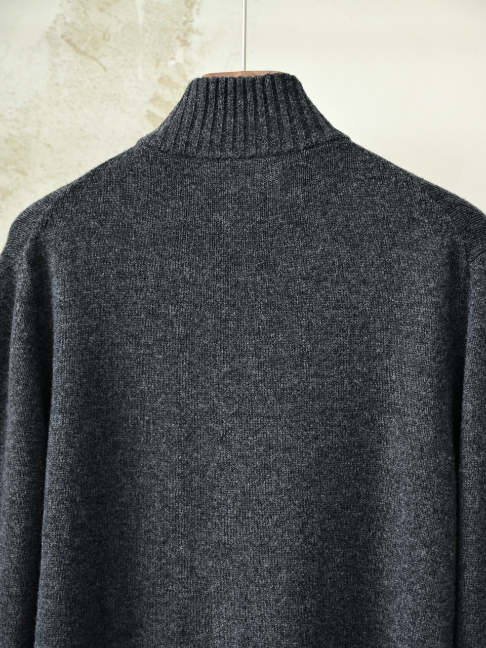 （Ribbed collar）Loro Piana LP Men's Pure Cashmere Zip-Front Long-Sleeve Sweater 拉链 羊绒 螺纹 长袖 -LP062-B0