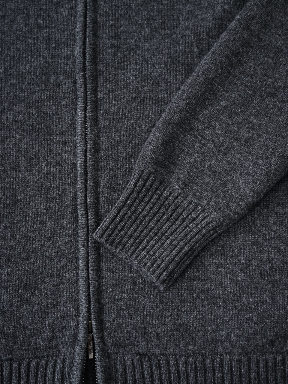（Ribbed collar）Loro Piana LP Men's Pure Cashmere Zip-Front Long-Sleeve Sweater 拉链 羊绒 螺纹 长袖 -LP062-B0