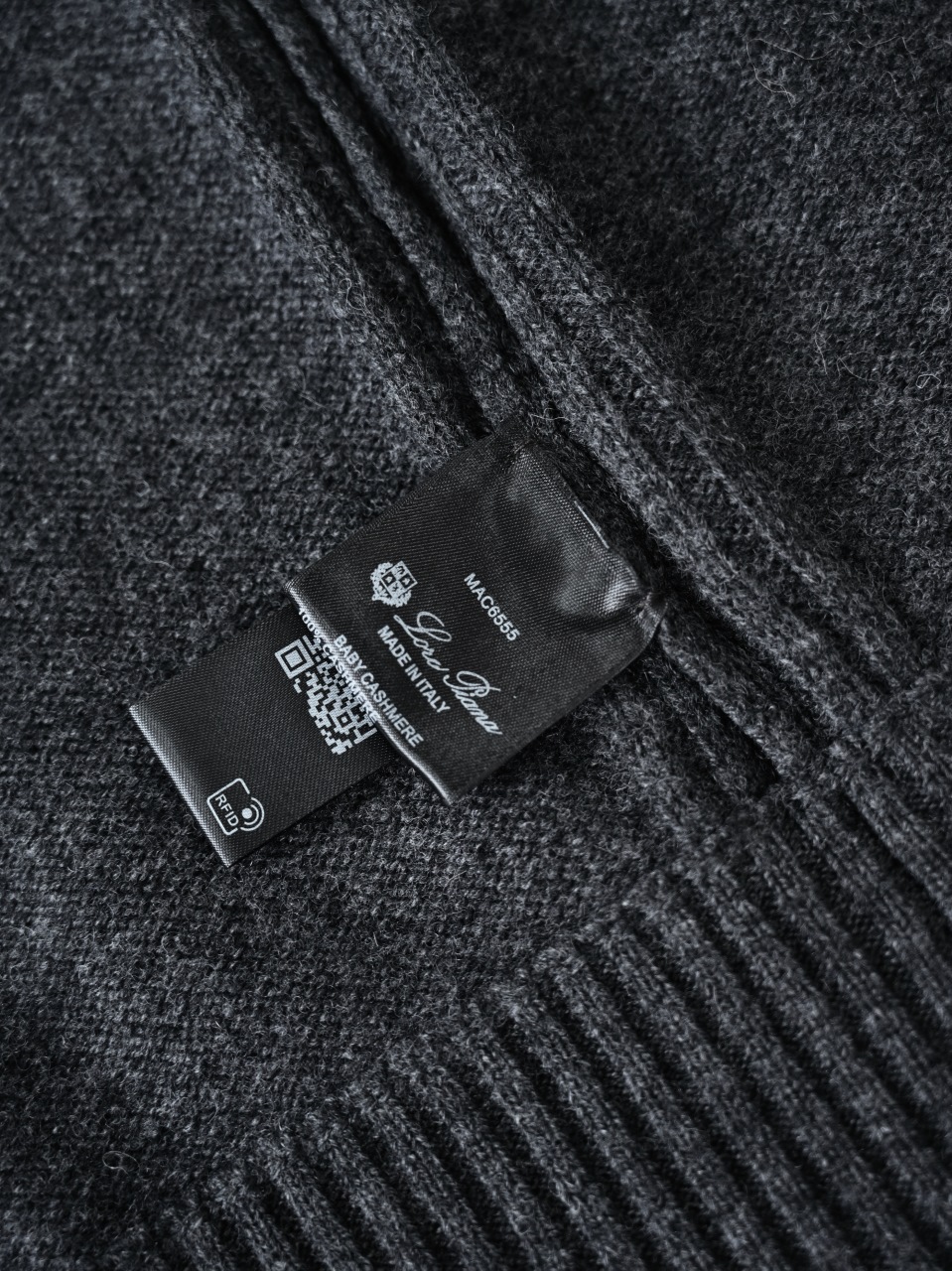 （Ribbed collar）Loro Piana LP Men's Pure Cashmere Zip-Front Long-Sleeve Sweater 拉链 羊绒 螺纹 长袖 -LP062-B0