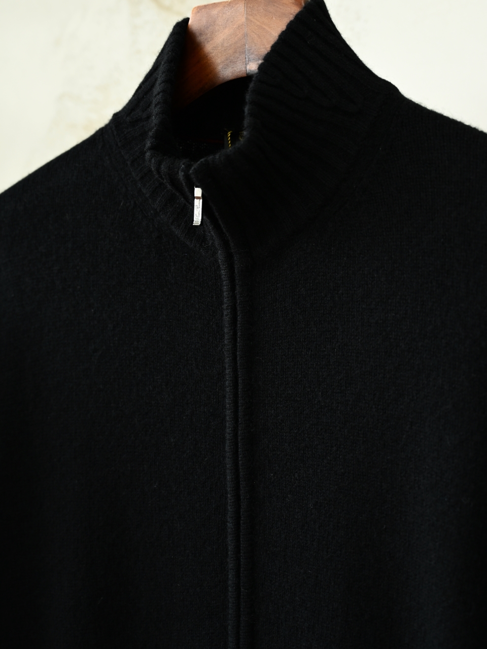 （Ribbed collar）Loro Piana LP Men's Pure Cashmere Zip-Front Long-Sleeve Sweater 拉链 羊绒 螺纹 长袖 -LP062-B0