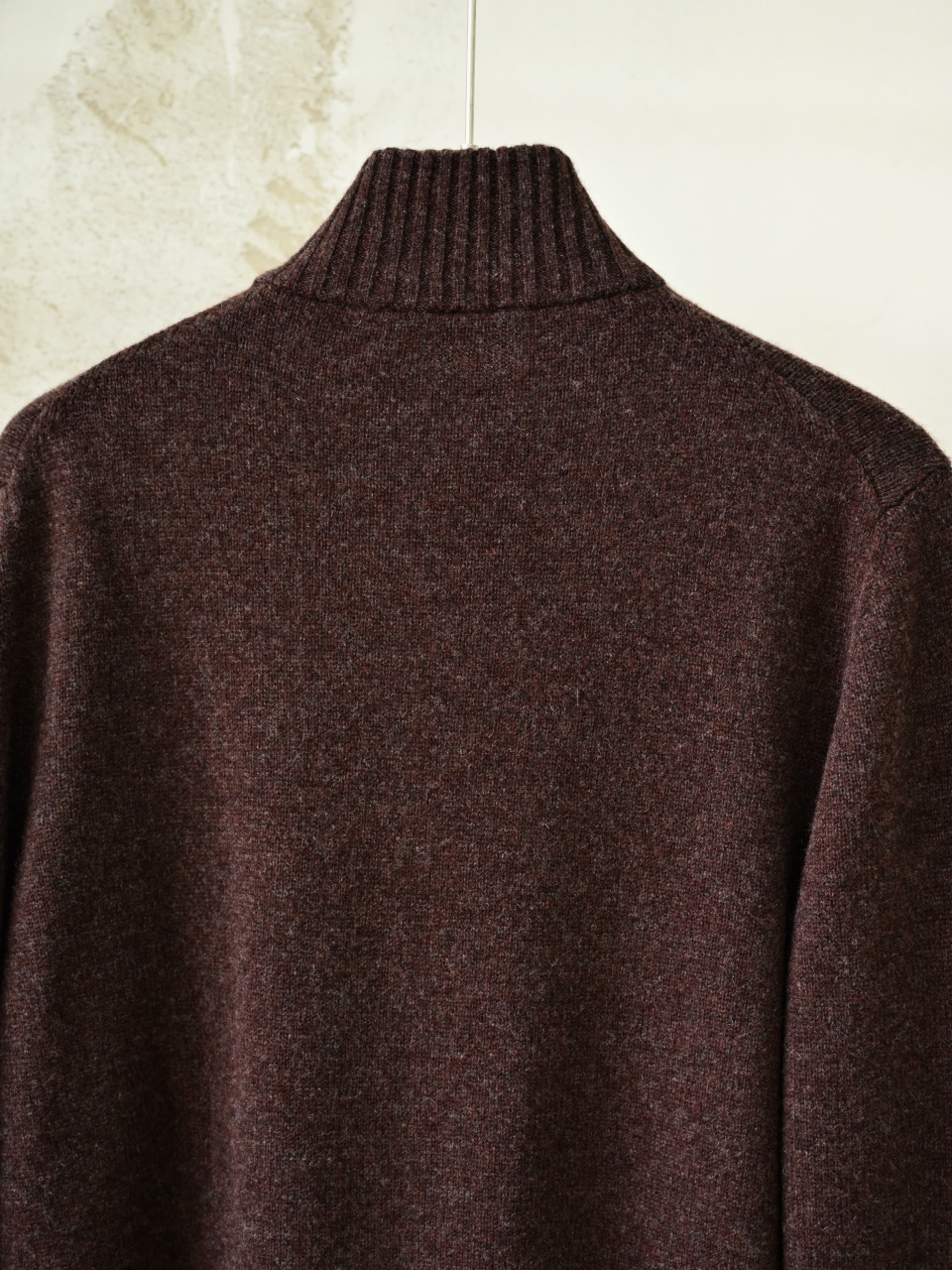 （Ribbed collar）Loro Piana LP Men's Pure Cashmere Zip-Front Long-Sleeve Sweater 拉链 羊绒 螺纹 长袖 -LP062-B0