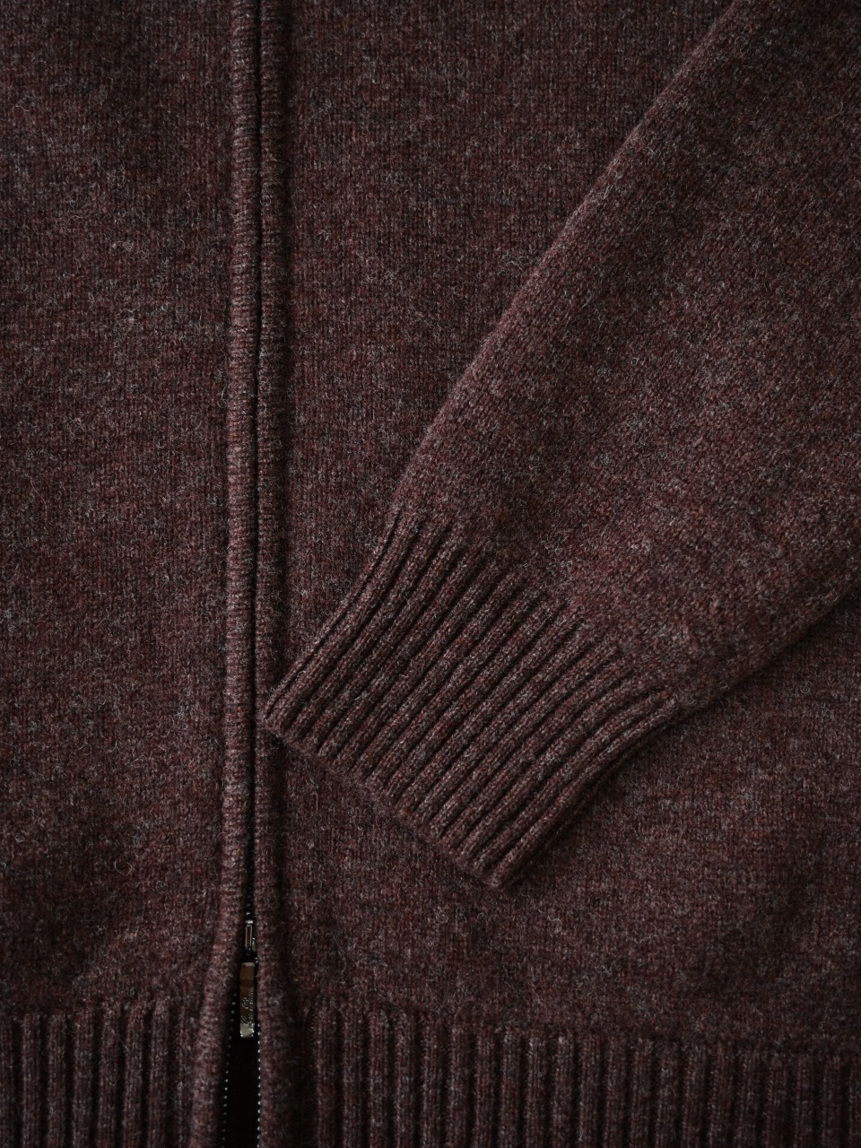 （Ribbed collar）Loro Piana LP Men's Pure Cashmere Zip-Front Long-Sleeve Sweater 拉链 羊绒 螺纹 长袖 -LP062-B0
