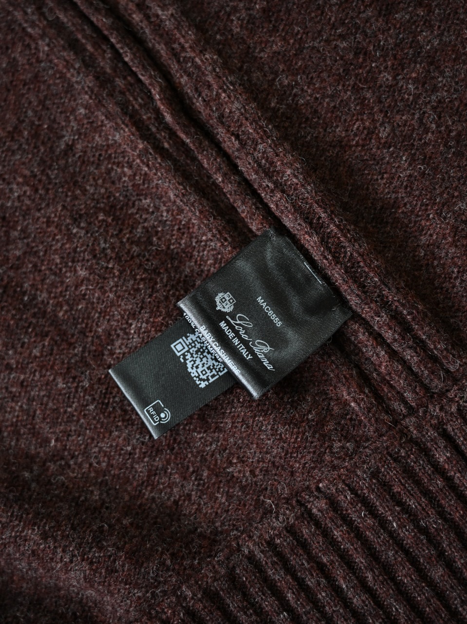 （Ribbed collar）Loro Piana LP Men's Pure Cashmere Zip-Front Long-Sleeve Sweater 拉链 羊绒 螺纹 长袖 -LP062-B0