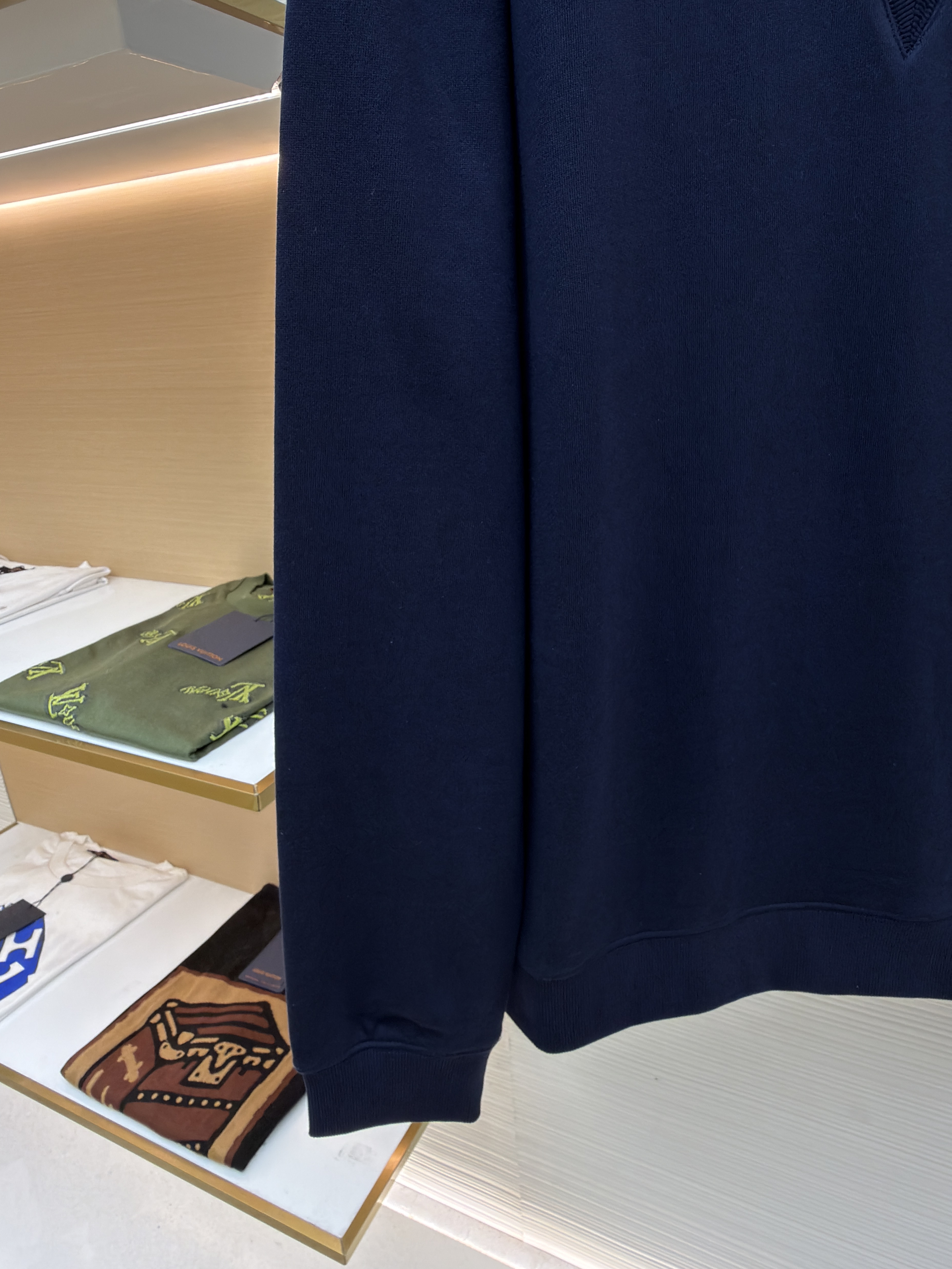 LOEWE 罗意威 假两件印花圆领卫衣 外套 长袖 秋冬 藏蓝色 灰色 B0 H526Y24X68-5190