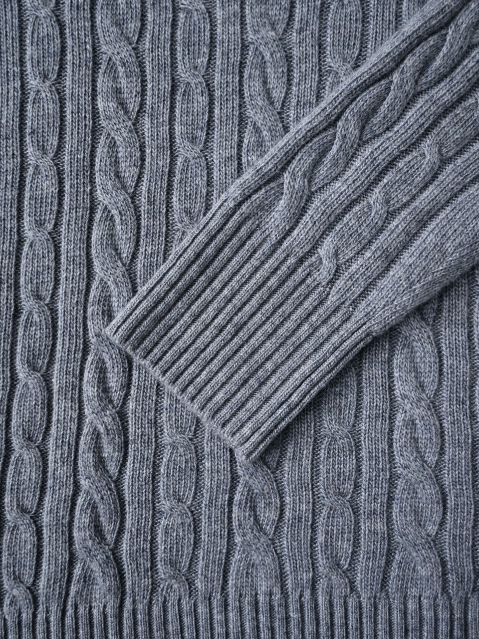 （Half-zip cable-knit）Loro Piana LP Men's Pure Cashmere Long-Sleeve Sweater 半拉链 麻花 长袖 -LP062-B0