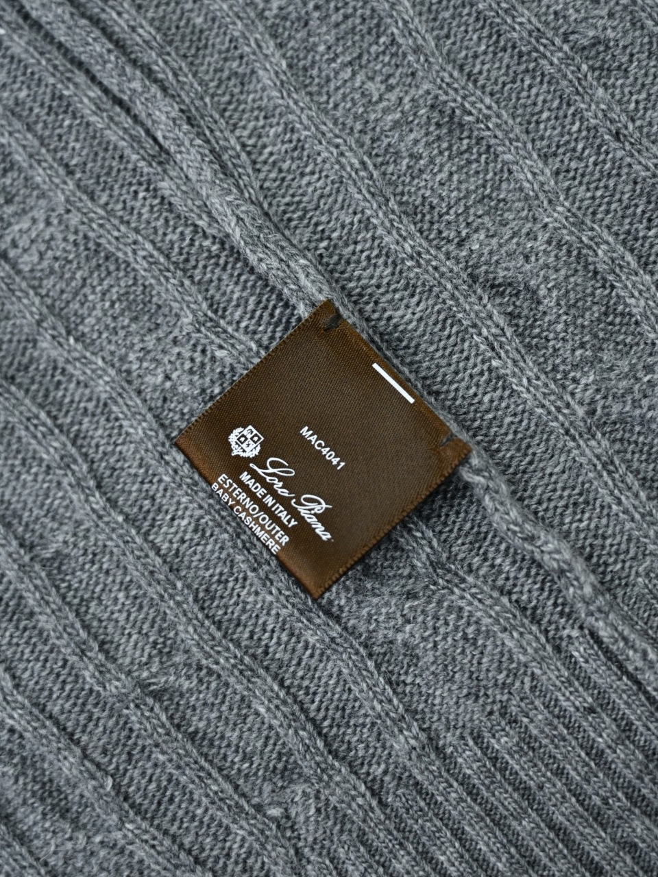 （Half-zip cable-knit）Loro Piana LP Men's Pure Cashmere Long-Sleeve Sweater 半拉链 麻花 长袖 -LP062-B0