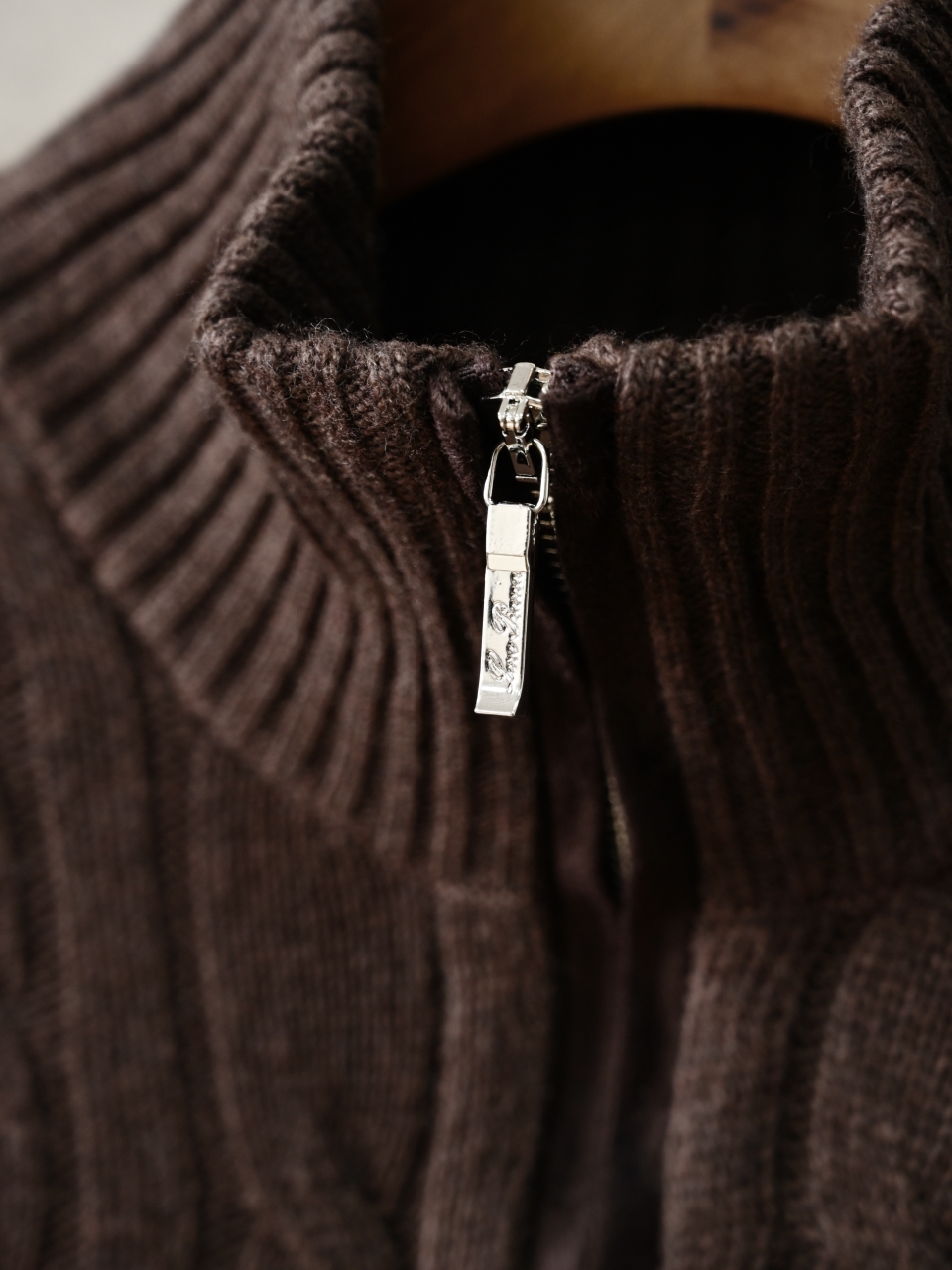 （Half-zip cable-knit）Loro Piana LP Men's Pure Cashmere Long-Sleeve Sweater 半拉链 麻花 长袖 -LP062-B0