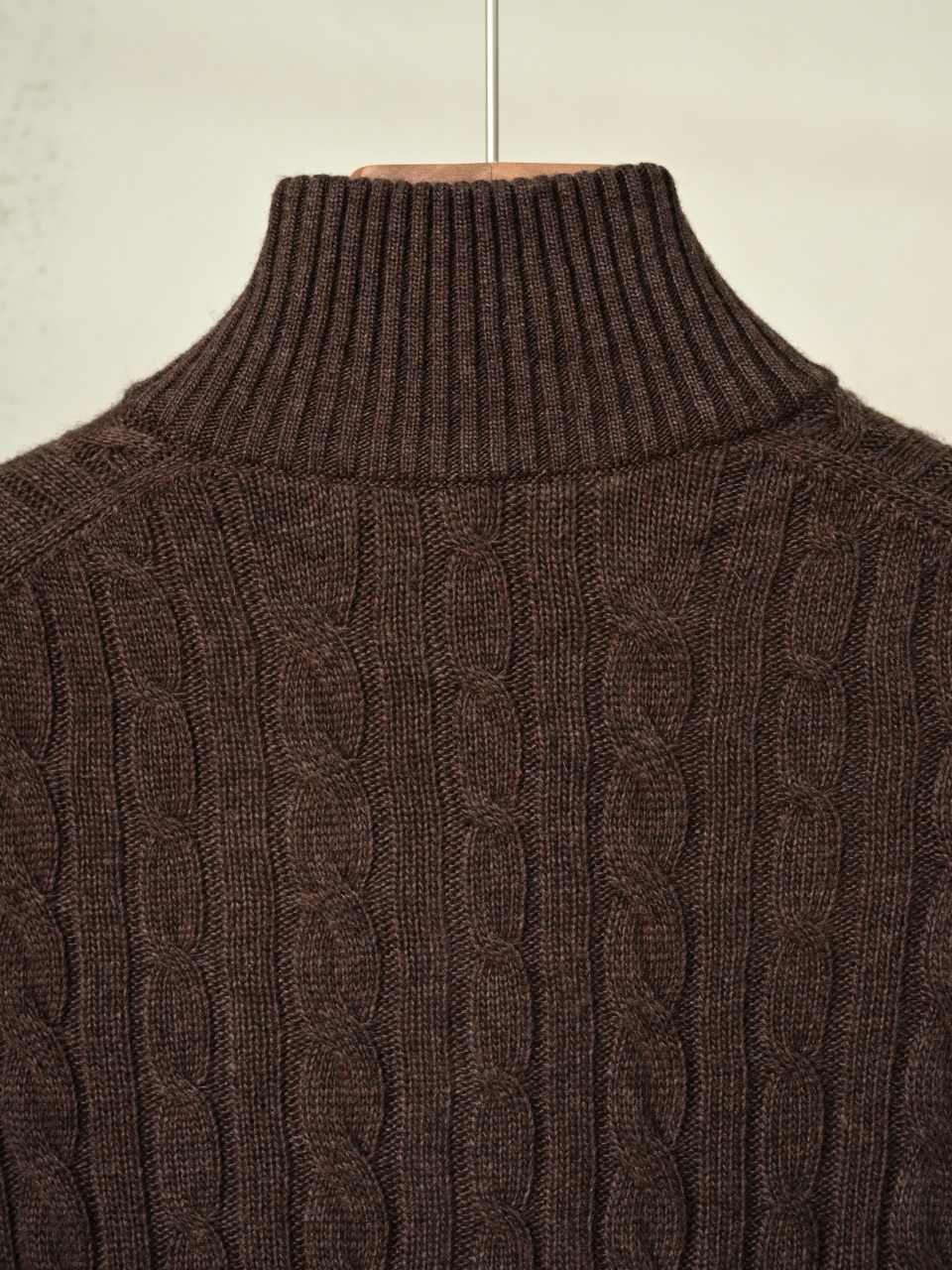 （Half-zip cable-knit）Loro Piana LP Men's Pure Cashmere Long-Sleeve Sweater 半拉链 麻花 长袖 -LP062-B0