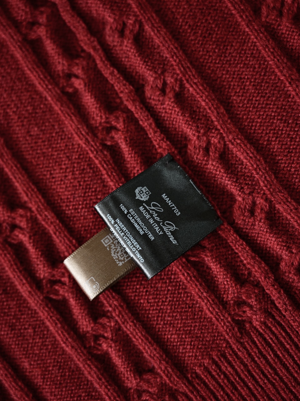 （Double zipper pulls）Loro Piana LP Men's Pure Cashmere Cable-Knit Zip-Up Jacket with Slight V-Neck 双拉链头 麻花 外套 -LP0105-B0