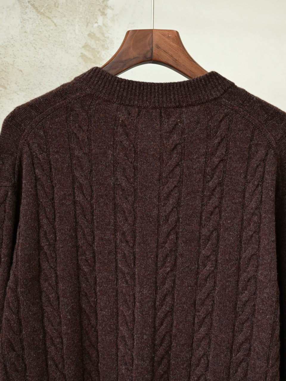 （Double zipper pulls）Loro Piana LP Men's Pure Cashmere Cable-Knit Zip-Up Jacket with Slight V-Neck 双拉链头 麻花 外套 -LP0105-B0