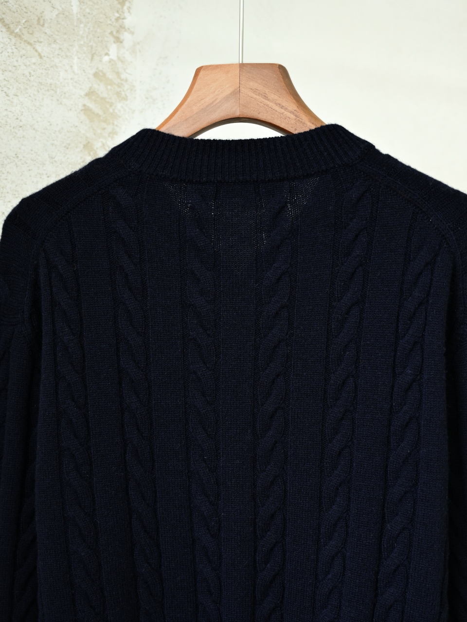 （Double zipper pulls）Loro Piana LP Men's Pure Cashmere Cable-Knit Zip-Up Jacket with Slight V-Neck 双拉链头 麻花 外套 -LP0105-B0