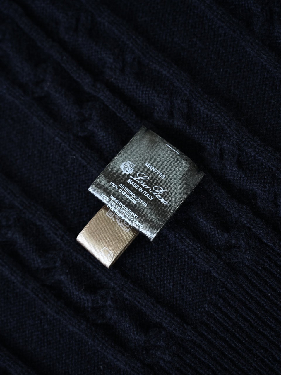 （Double zipper pulls）Loro Piana LP Men's Pure Cashmere Cable-Knit Zip-Up Jacket with Slight V-Neck 双拉链头 麻花 外套 -LP0105-B0