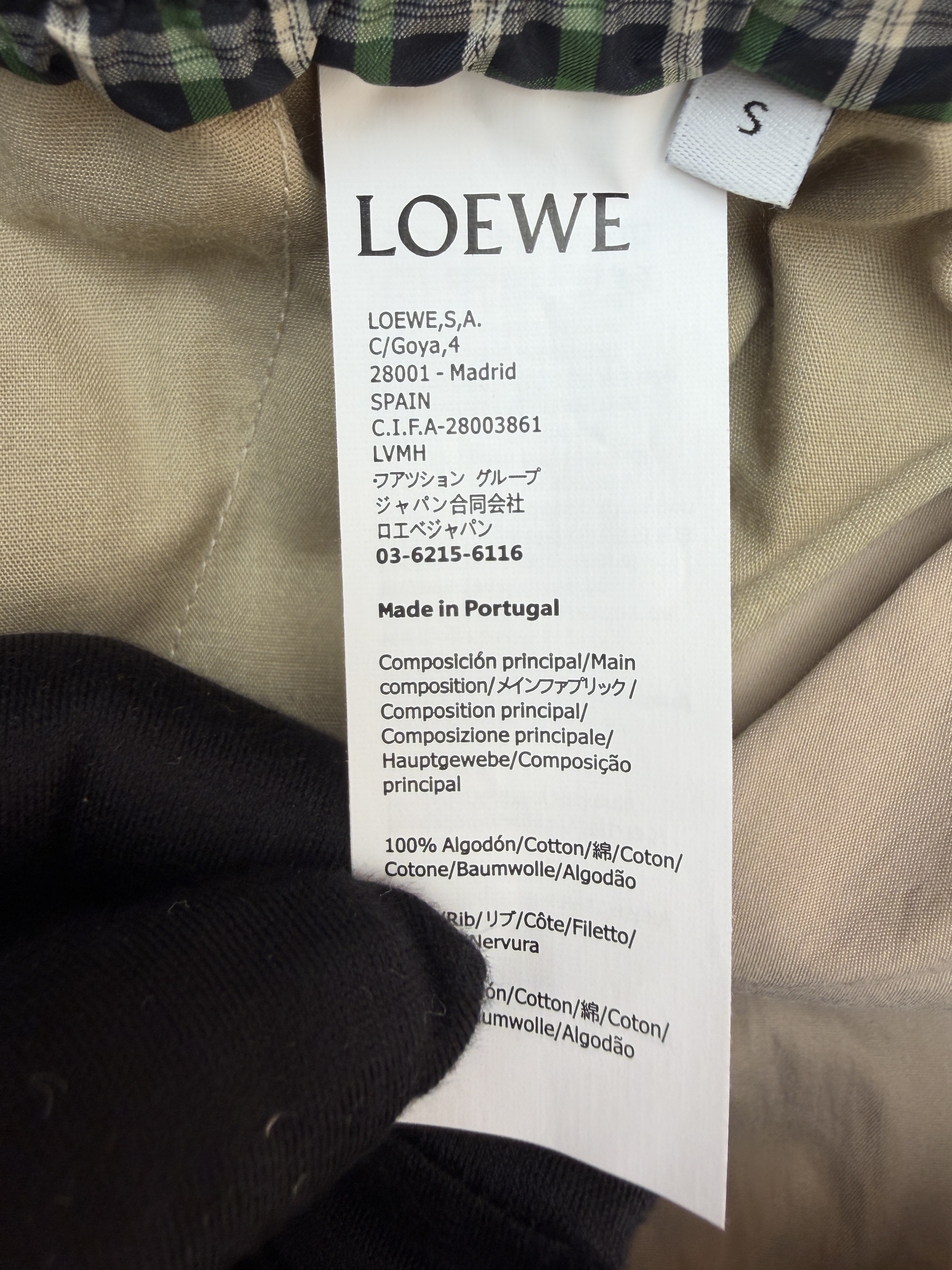 Loewe 罗意威 双色绣花棉质斜纹布短裤 休闲裤 五分裤 裤子 藏蓝色 卡其色 A7