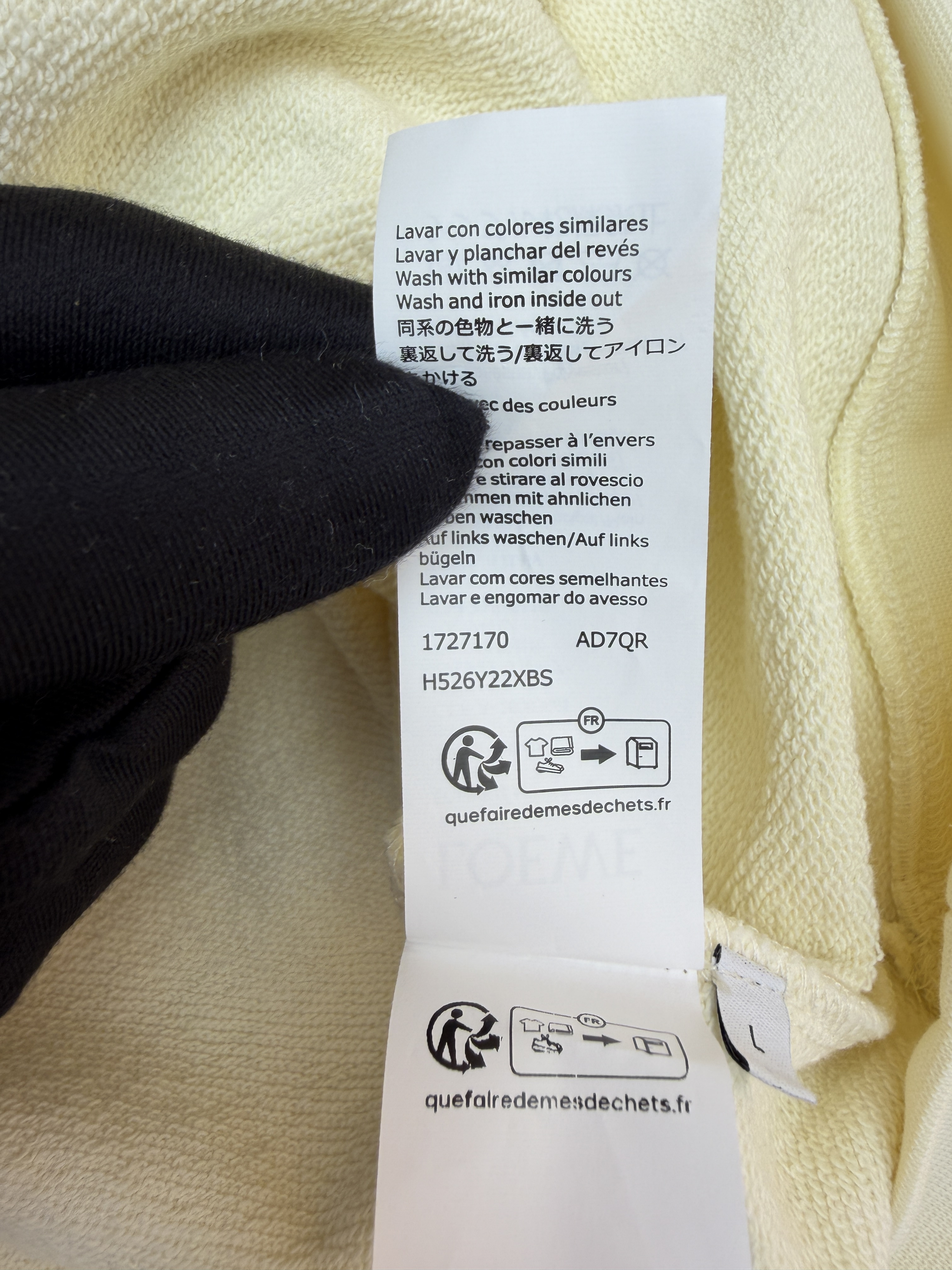 LOEWE 罗意威 刺绣皮革抽绳连帽卫衣 连帽衫 外套 长袖 秋冬 灰色 黑色 米白色 B0