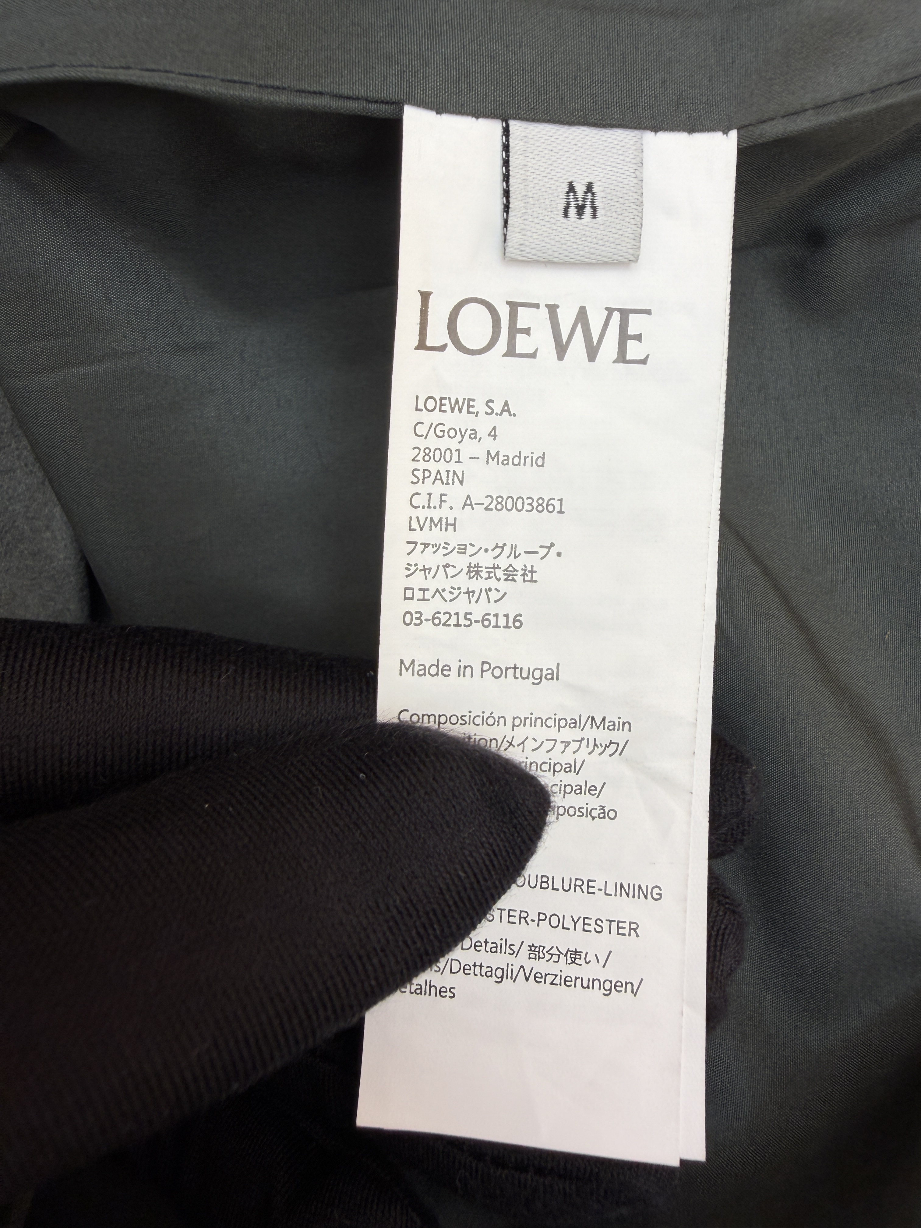 LOEWE 罗意威 刺绣麂皮绒外套 夹克 长袖 秋冬 卡其色 黑色 绿色 C0