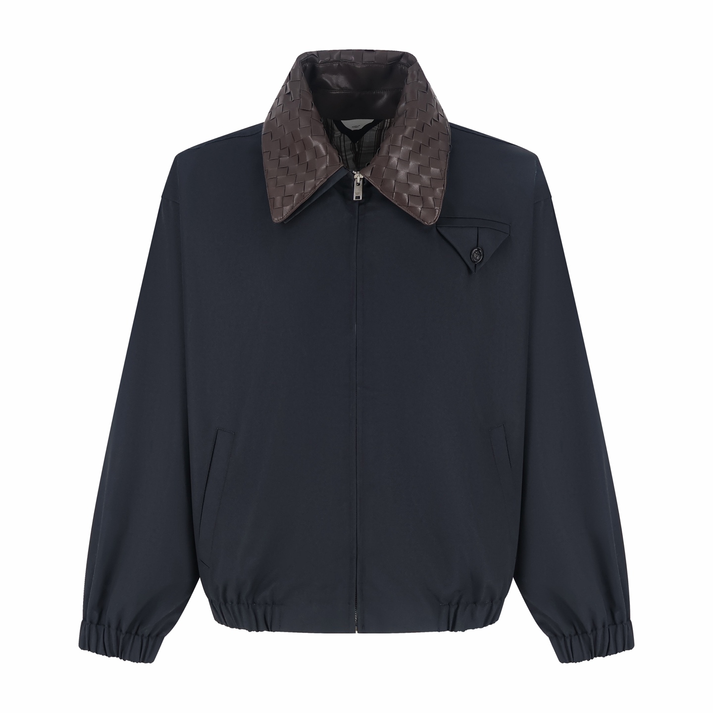 Bottega Veneta 编织皮领拉链外套 夹克 长袖 秋冬 C0