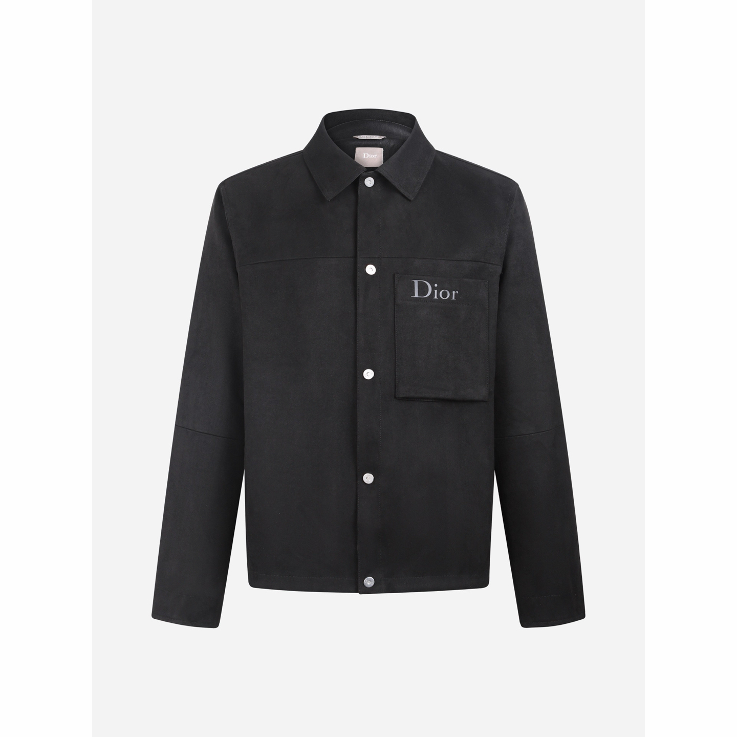 DIOR 迪奥 绒面羊皮革logo压花外套 夹克 秋冬款 长袖 黑色 C0