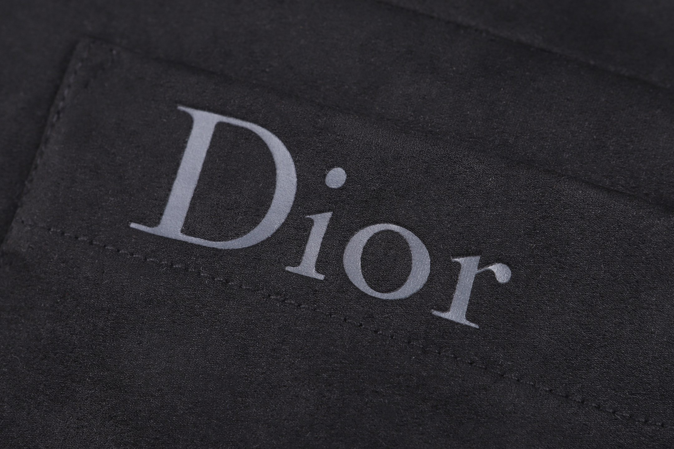 DIOR 迪奥 绒面羊皮革logo压花外套 夹克 秋冬款 长袖 黑色 C0