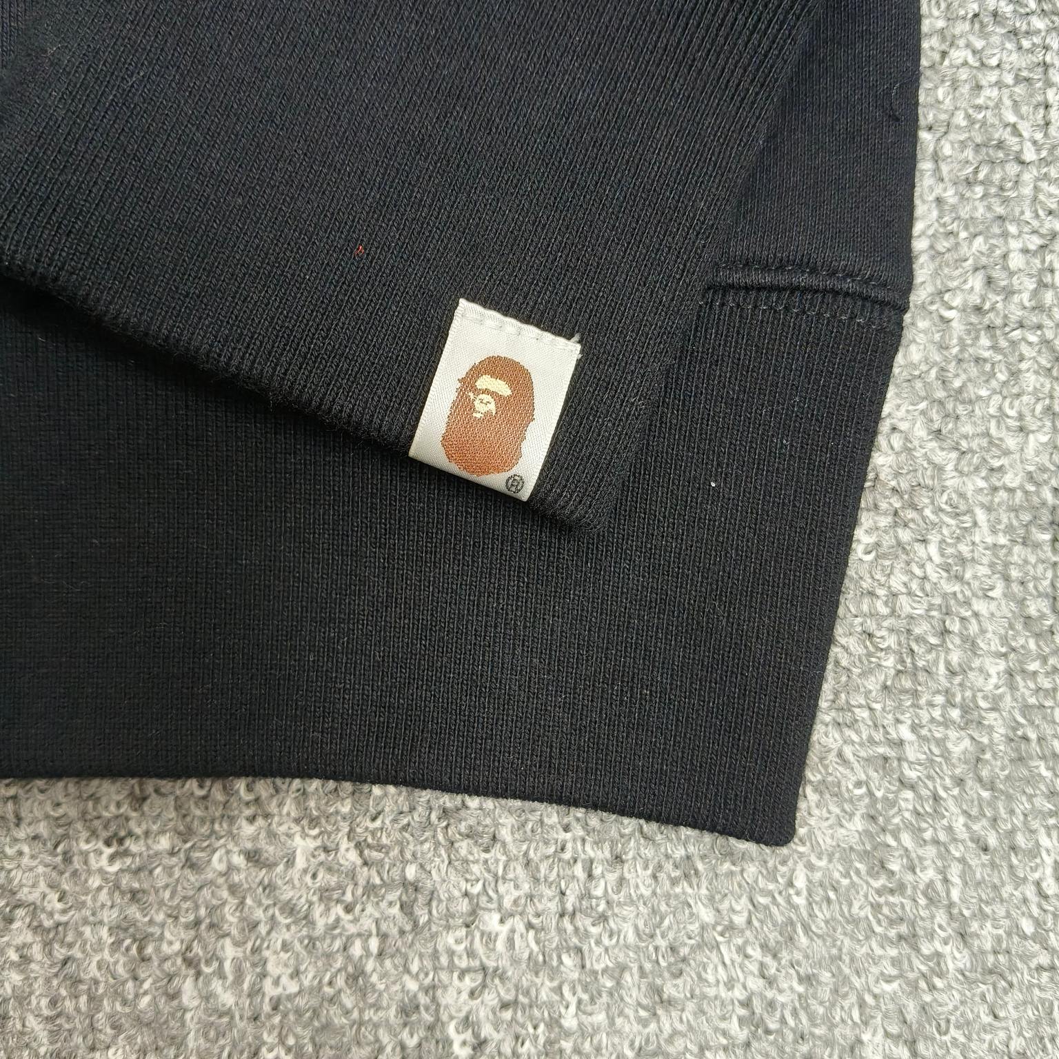 双帽 A BATHING APE BAPE  SS25  卡通小猴 拉链 外套  男女同款 黑色迷彩 XX911 
