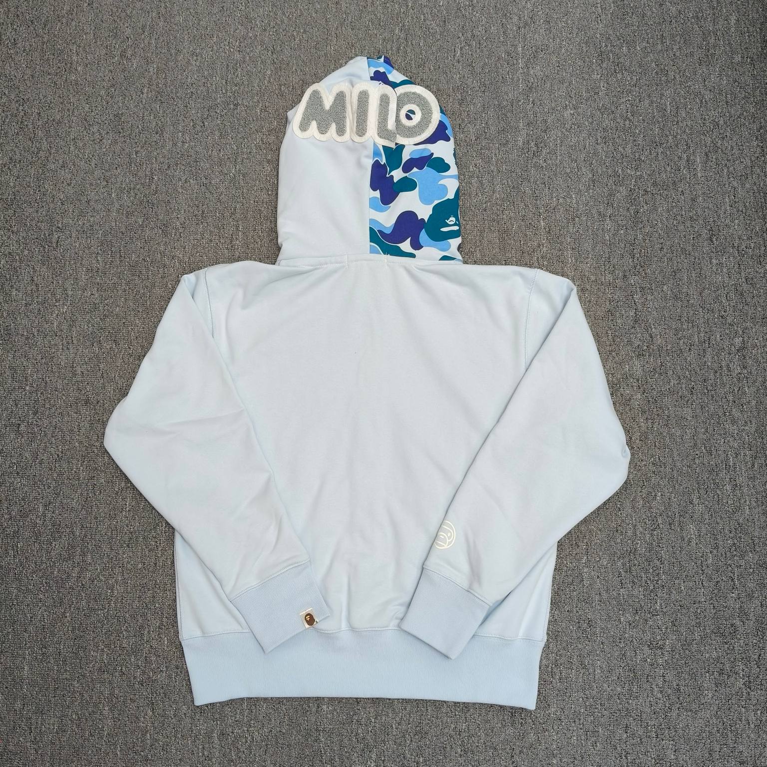 双帽 A BATHING APE BAPE  SS25  卡通小猴 拉链 外套  男女同款 蓝色 XX911 