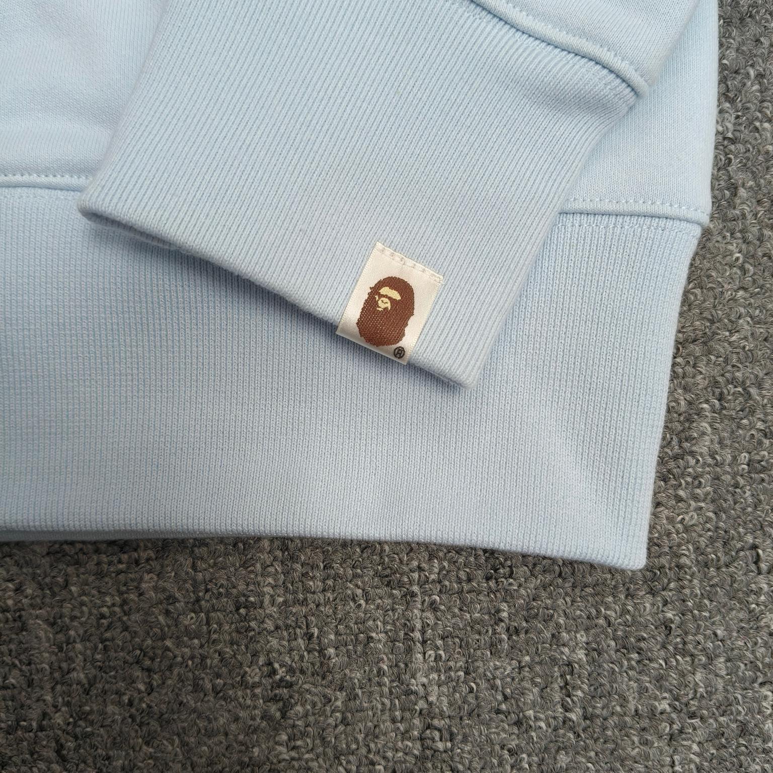 双帽 A BATHING APE BAPE  SS25  卡通小猴 拉链 外套  男女同款 蓝色 XX911 