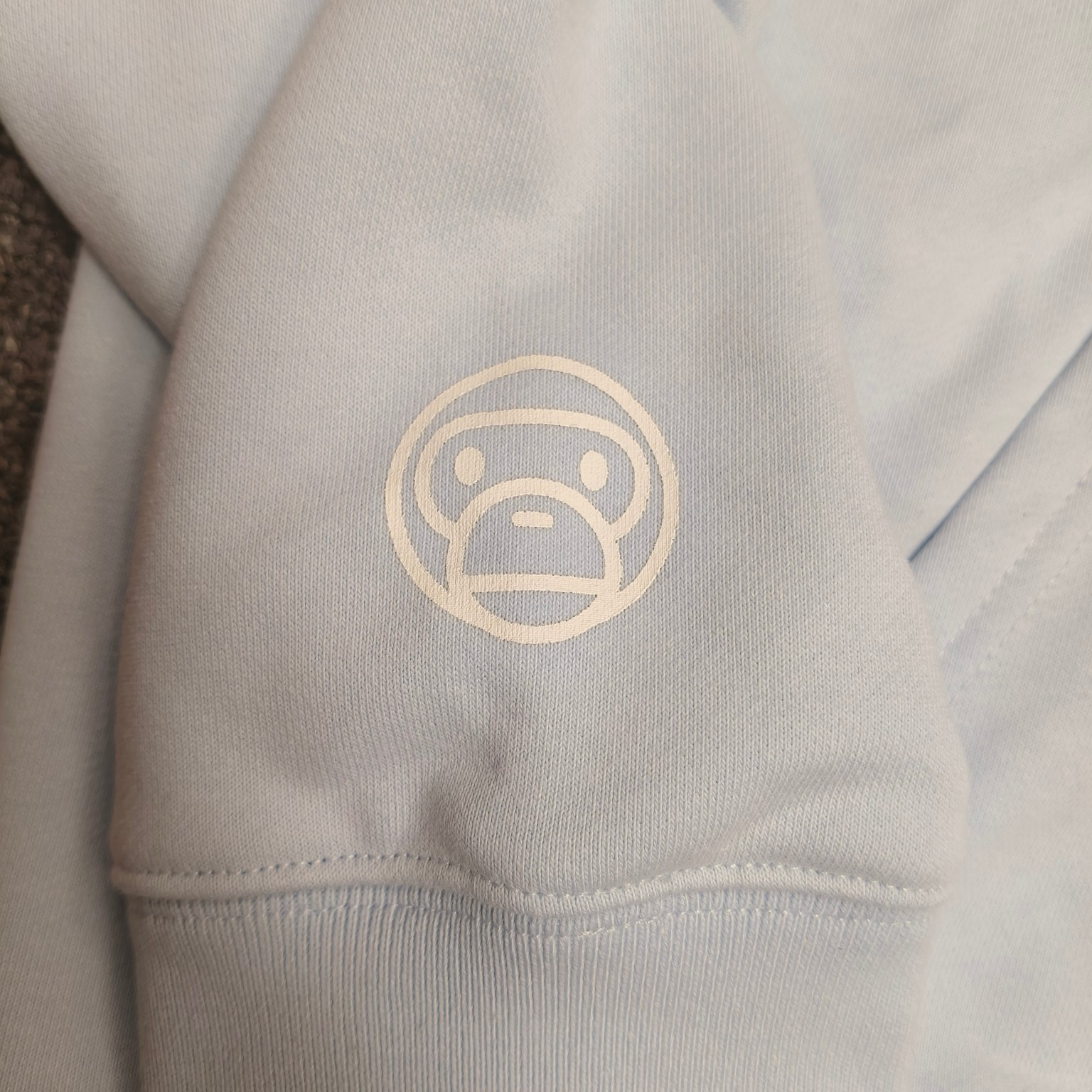 双帽 A BATHING APE BAPE  SS25  卡通小猴 拉链 外套  男女同款 蓝色 XX911 