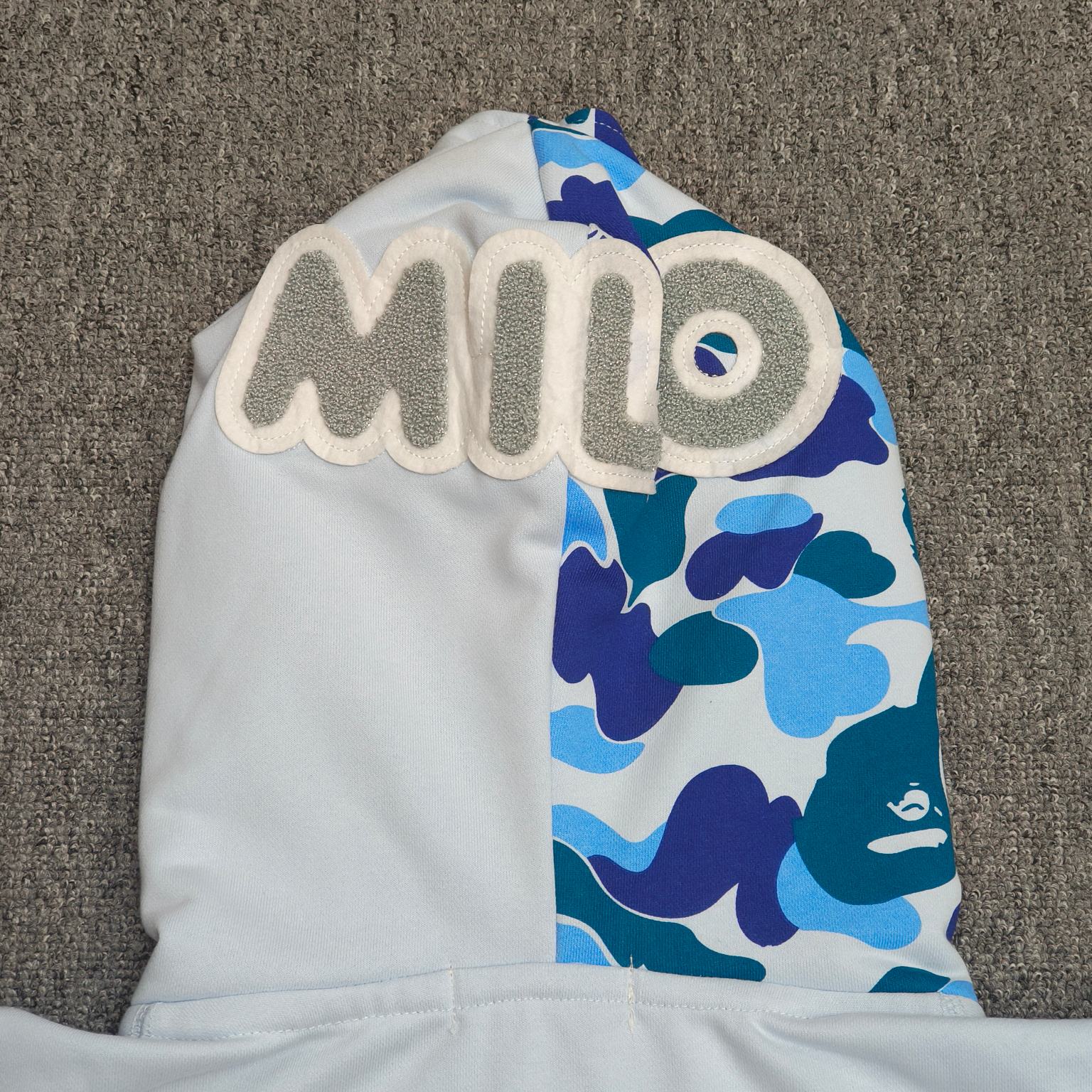 双帽 A BATHING APE BAPE  SS25  卡通小猴 拉链 外套  男女同款 蓝色 XX911 