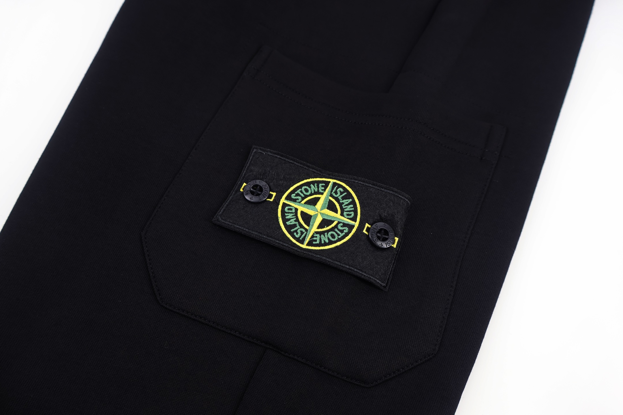 STONE ISLAND 石头岛 单口袋松紧腰卫裤 运动裤 休闲裤 长裤 裤子 黑色 绿色 蓝色 A7 