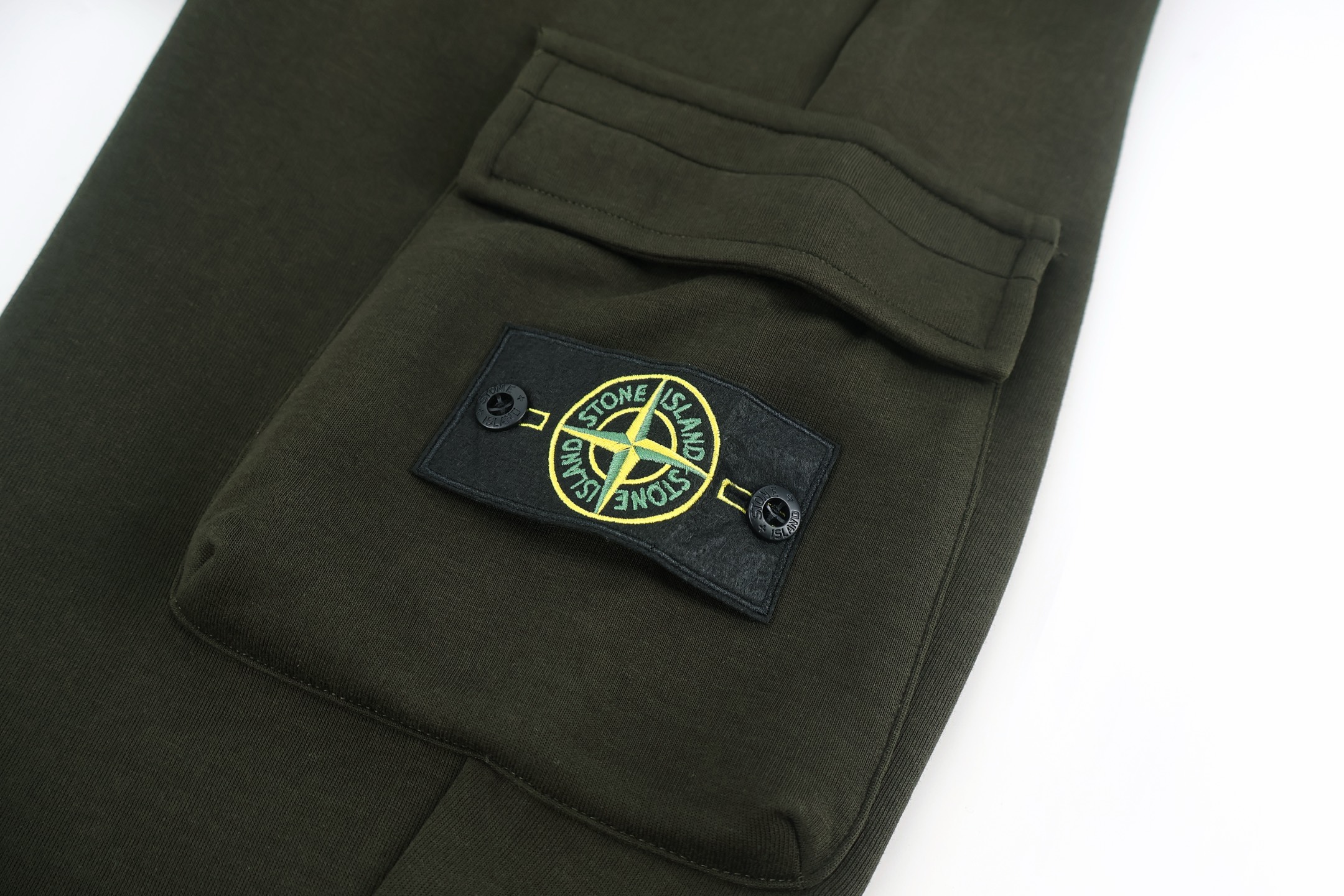 STONE ISLAND 石头岛 双口袋松紧腰卫裤 运动裤 休闲裤 长裤 裤子 黑色 绿色 蓝色 A7 
