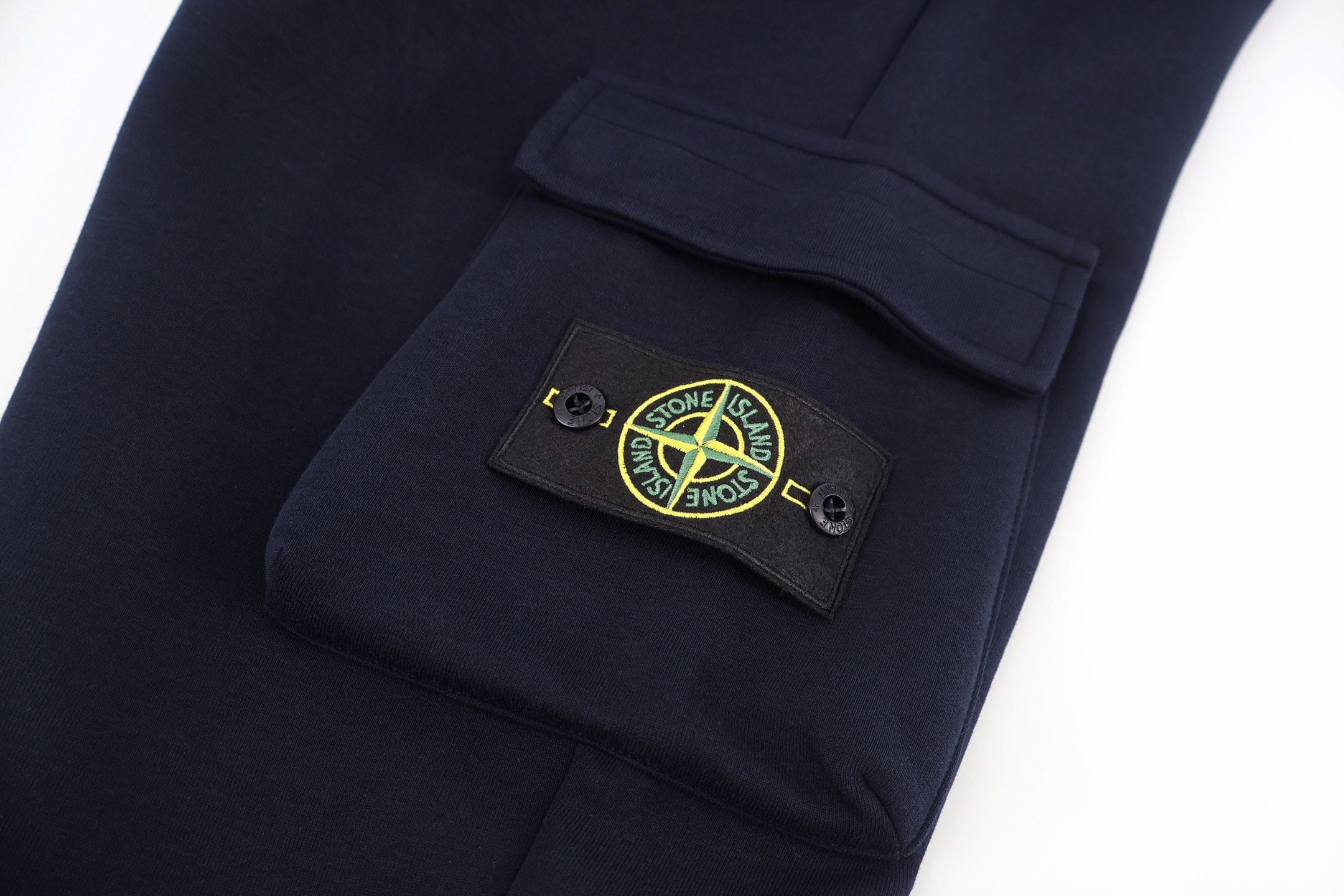 STONE ISLAND 石头岛 双口袋松紧腰卫裤 运动裤 休闲裤 长裤 裤子 黑色 绿色 蓝色 A7 