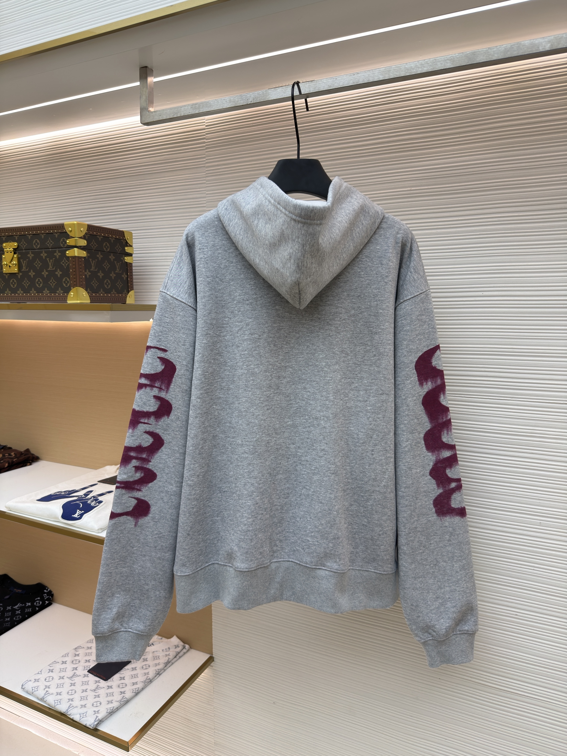 Balenciaga 巴黎世家 3M溶解印花拉链连帽卫衣 外套 连帽衫 长袖 秋冬 灰色 B0