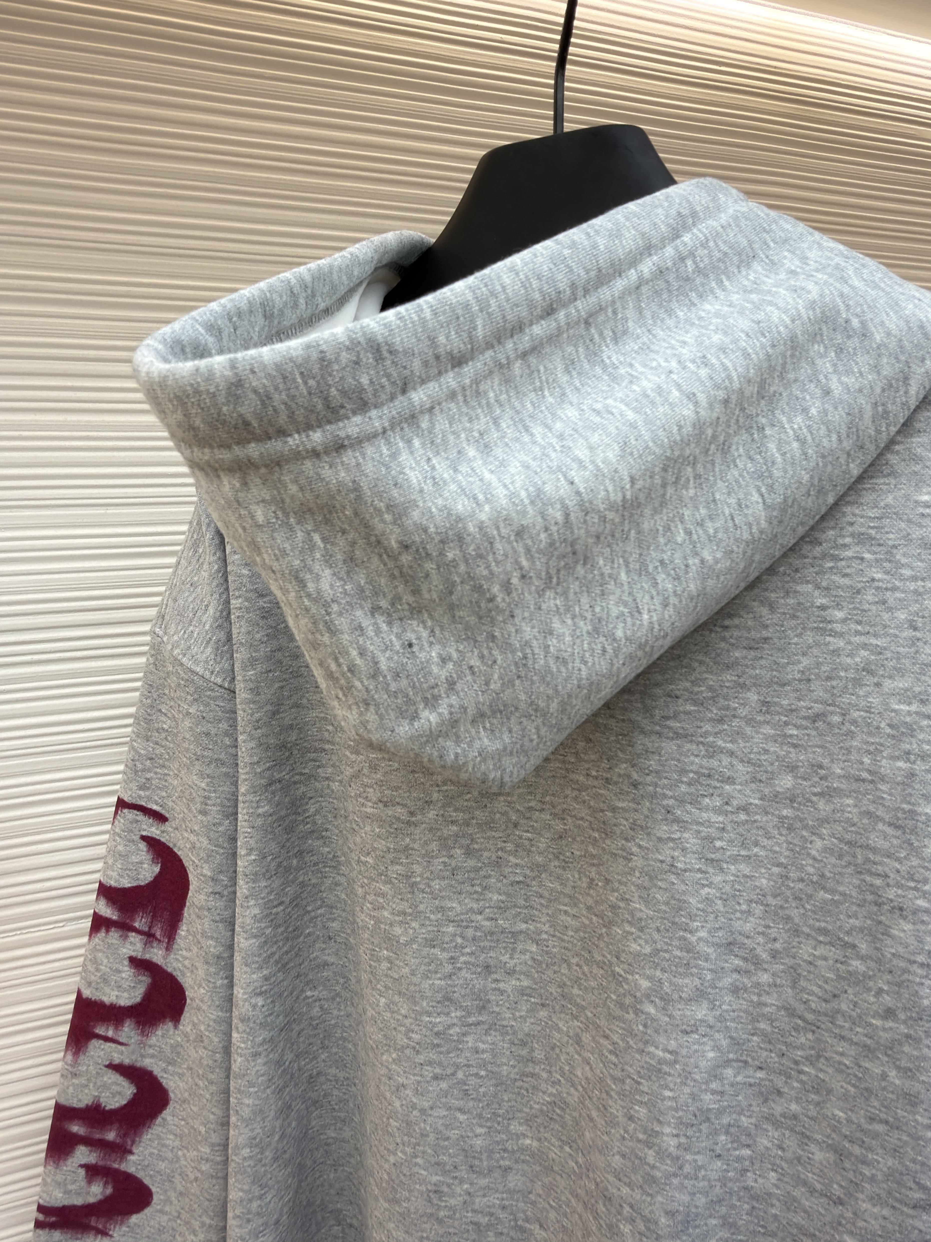 Balenciaga 巴黎世家 3M溶解印花拉链连帽卫衣 外套 连帽衫 长袖 秋冬 灰色 B0
