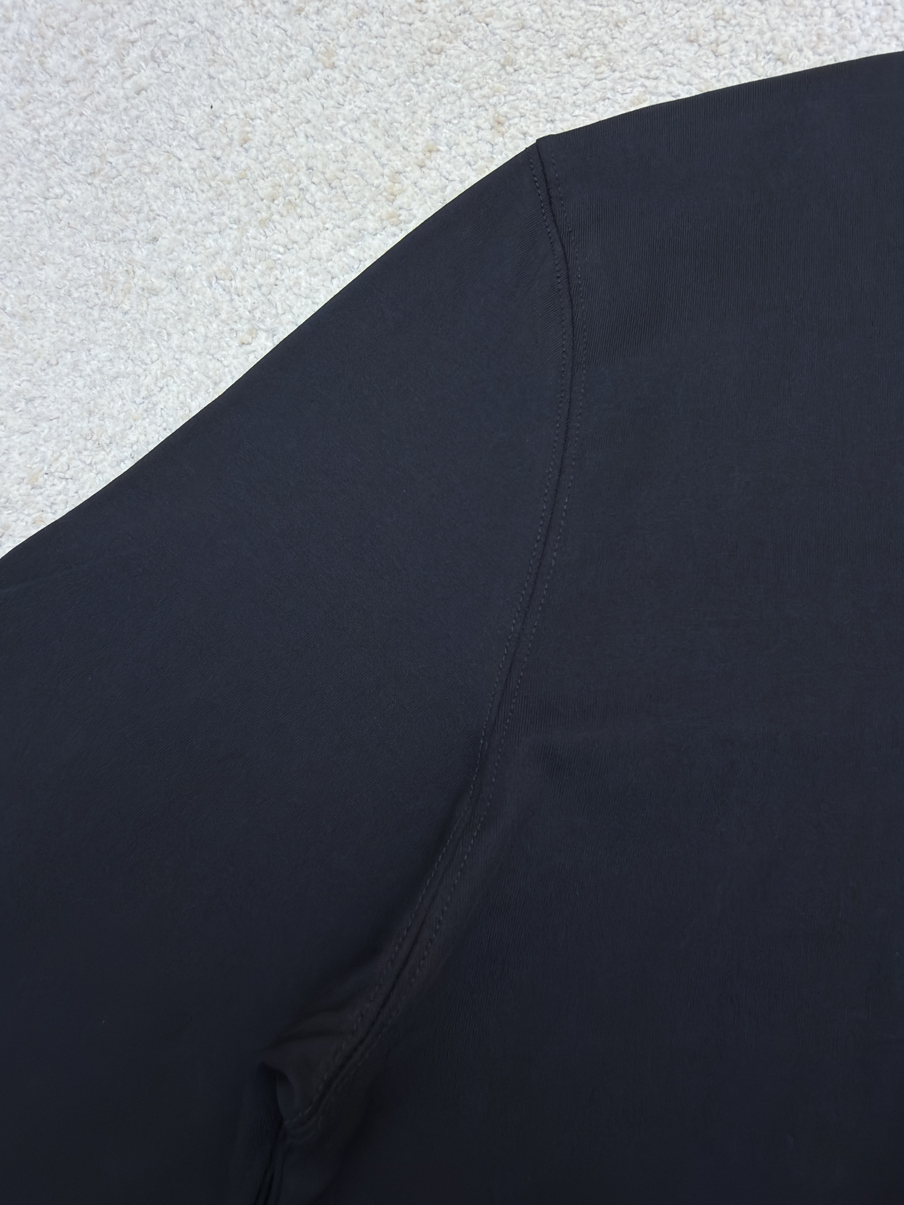 Balenciaga 巴黎世家 索尼克胶带印花圆领长袖 T恤 秋冬 黑色 A7