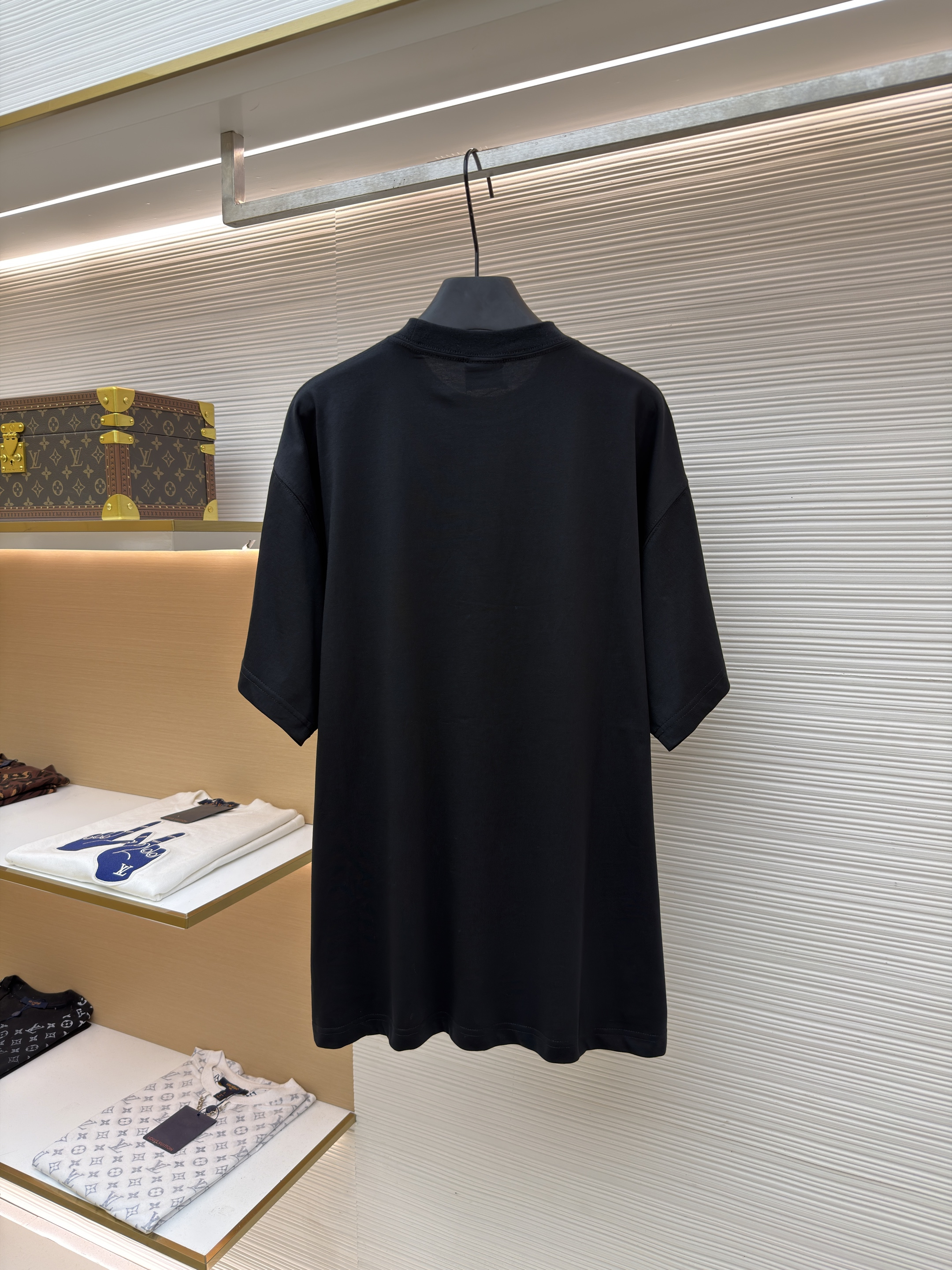 Balenciaga 巴黎世家 索尼克胶带印花圆领短袖 T恤 夏季 黑色 A0
